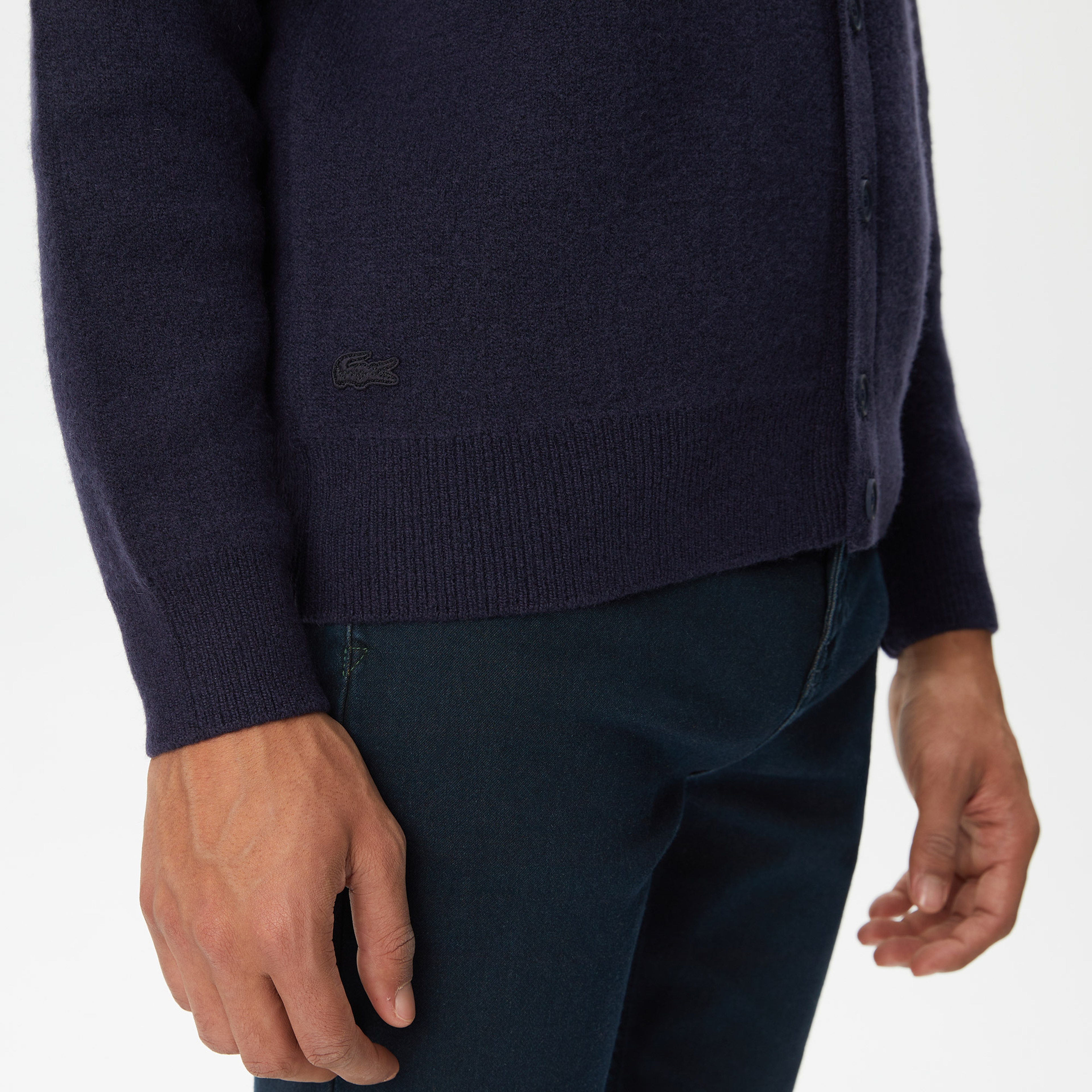 Unisex Lacivert Yün Hırka