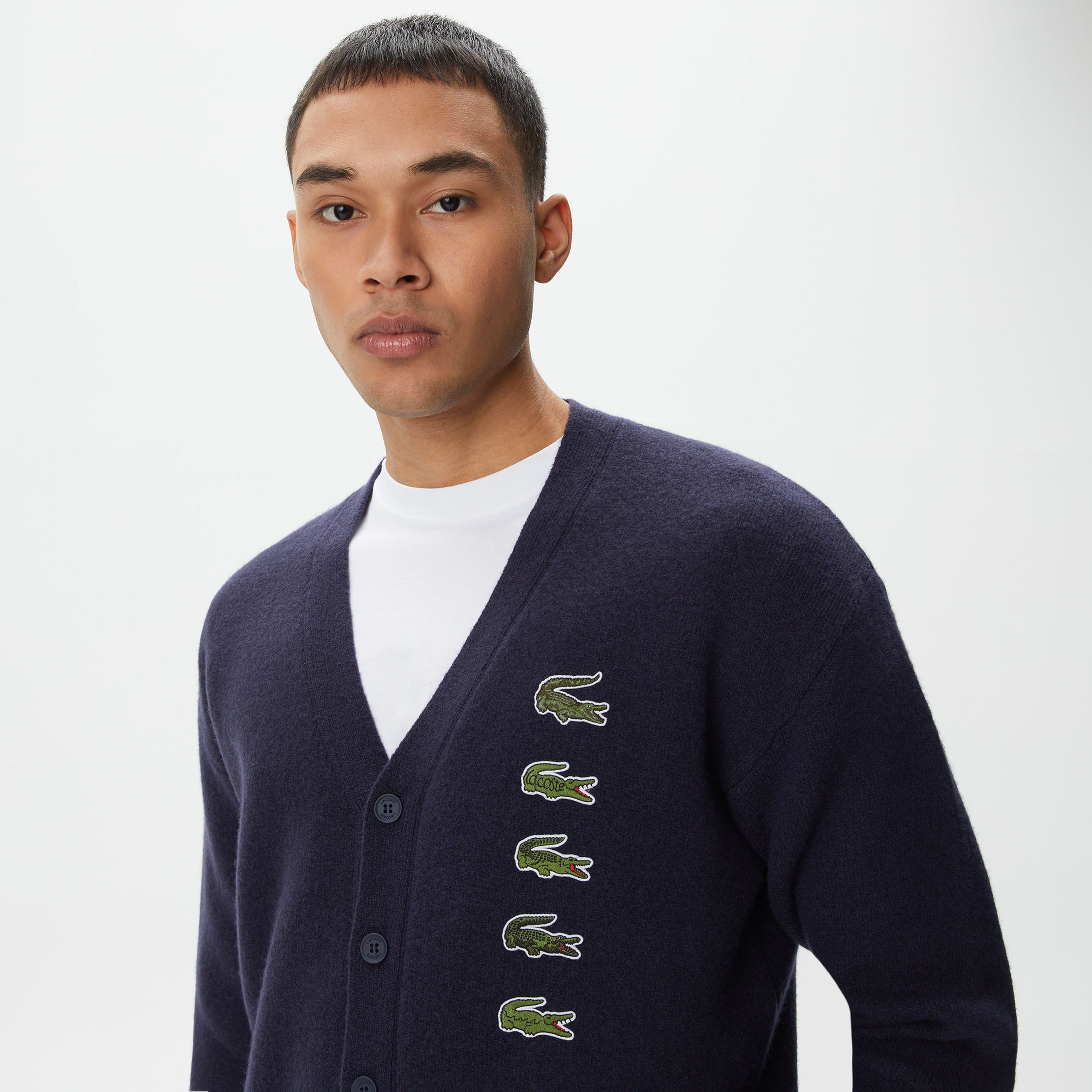 Unisex Lacivert Yün Hırka