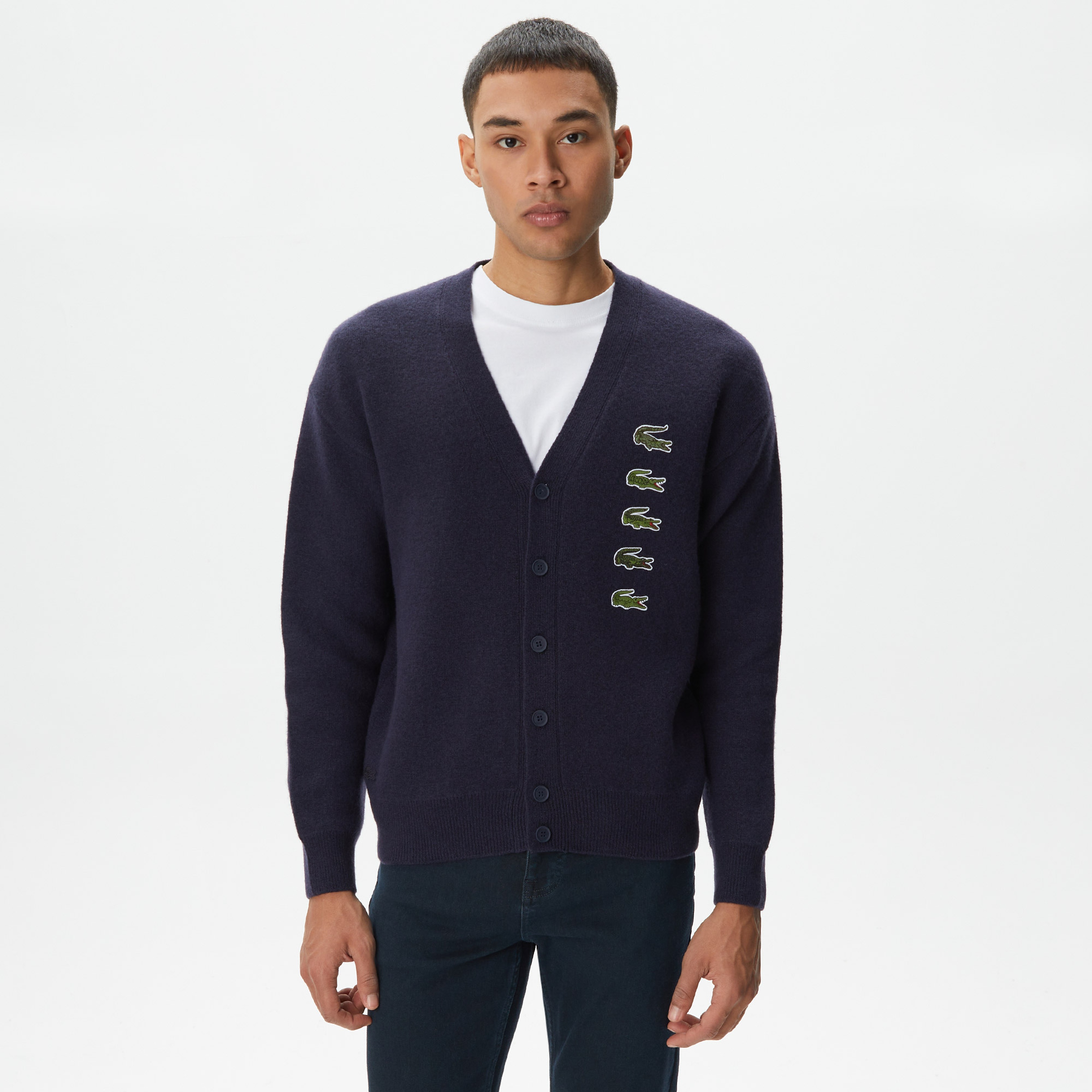 Unisex Lacivert Yün Hırka