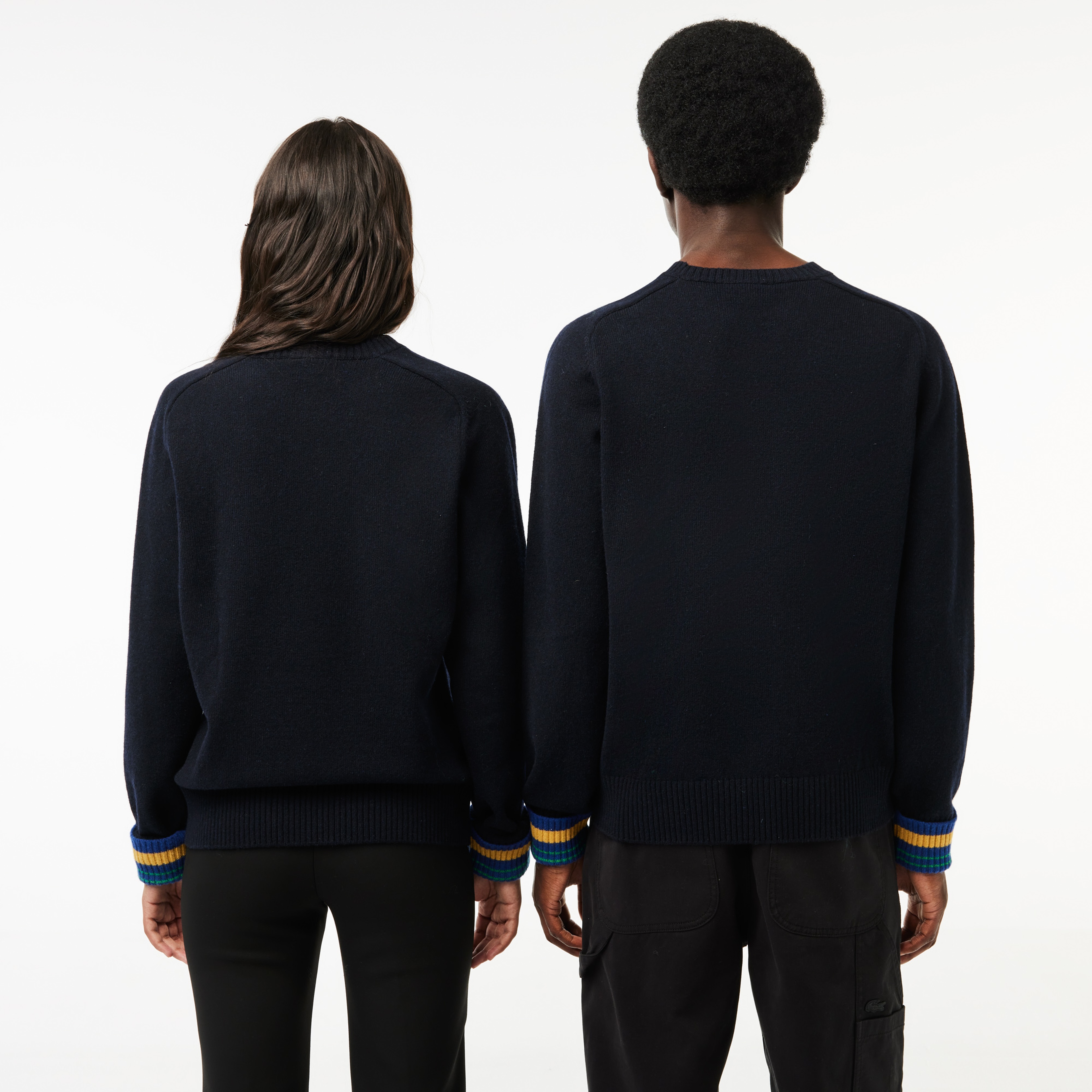 Neo Heritage Unisex Classic Fit Bisiklet Yaka Lacivert Triko