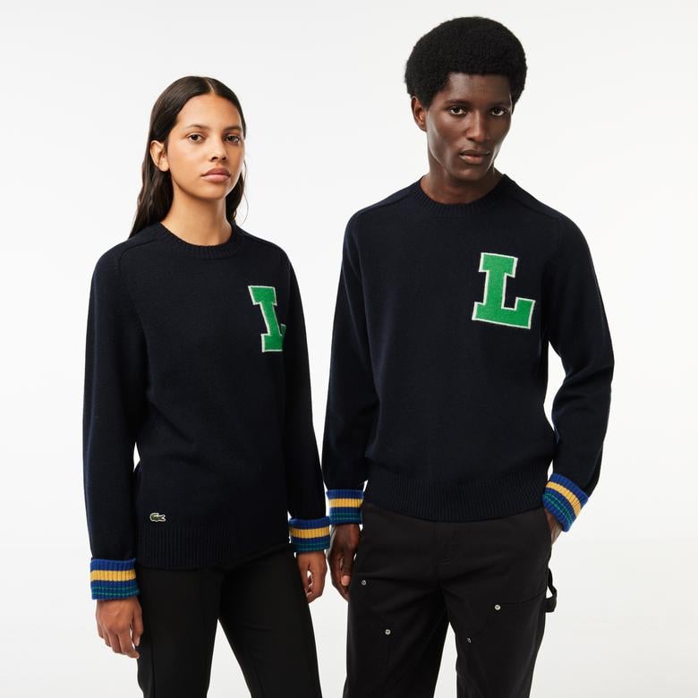 Neo Heritage Unisex Classic Fit Bisiklet Yaka Lacivert Triko