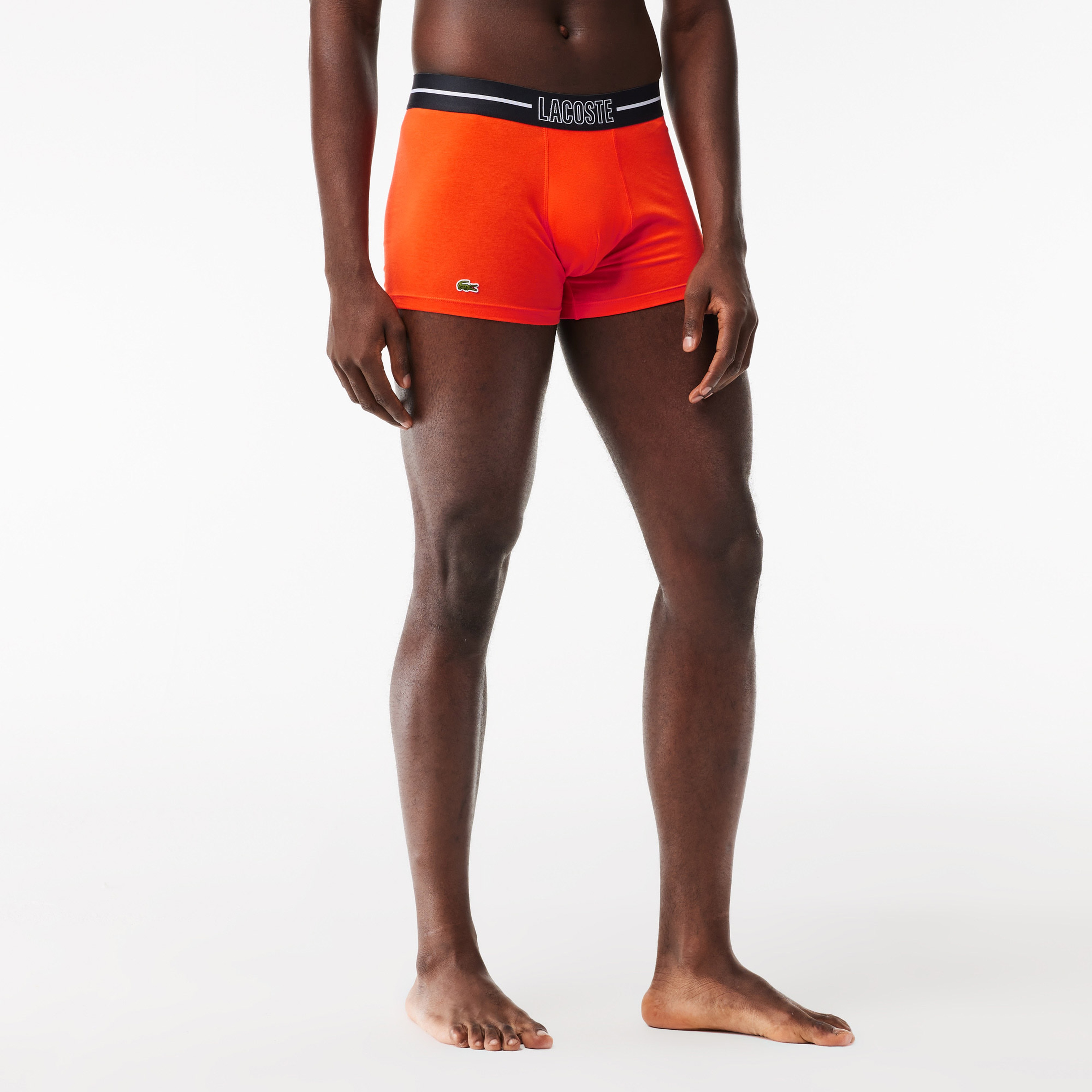 Lacoste Active Erkek Baskılı 3'lü Gri Boxer
