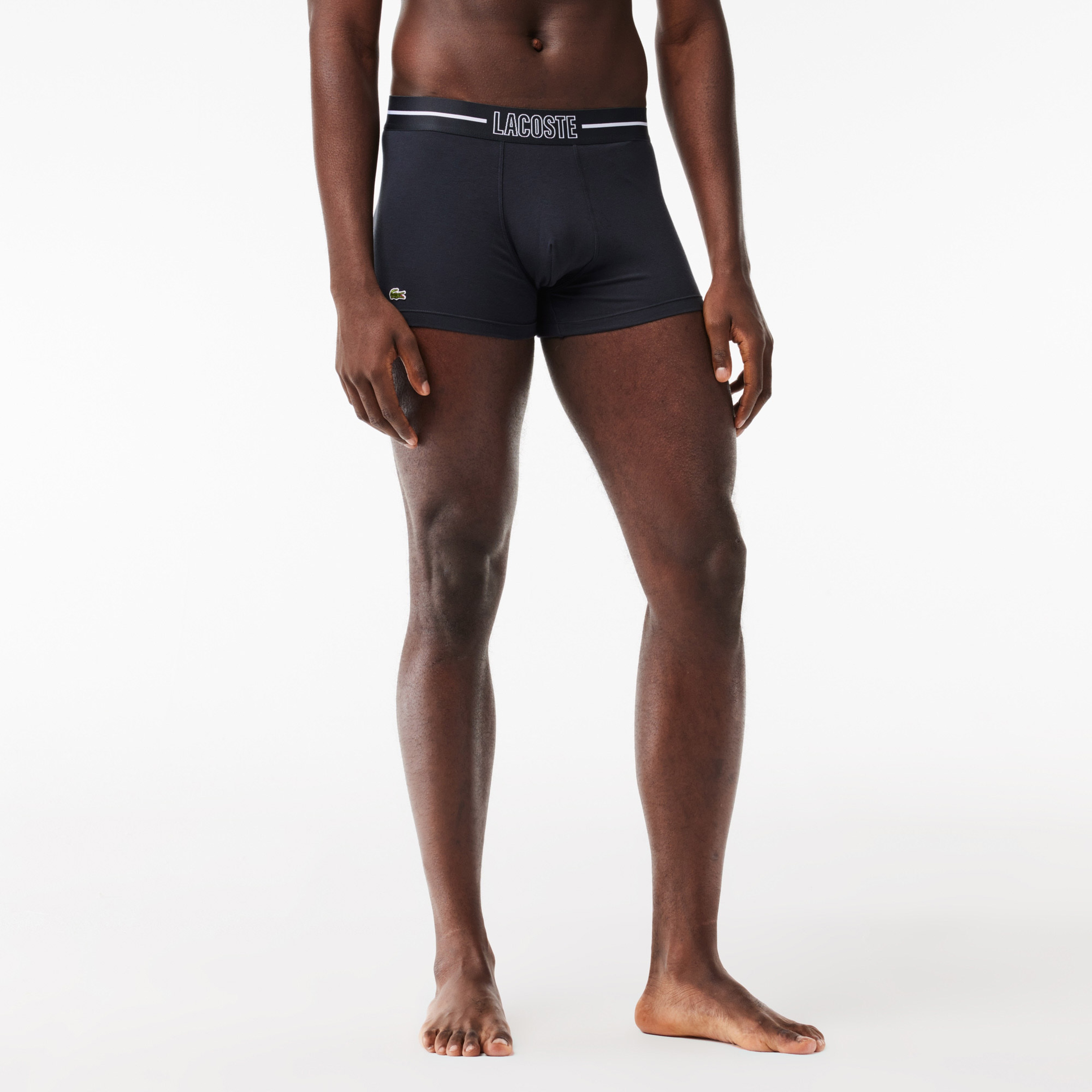 Lacoste Active Erkek Baskılı 3'lü Gri Boxer