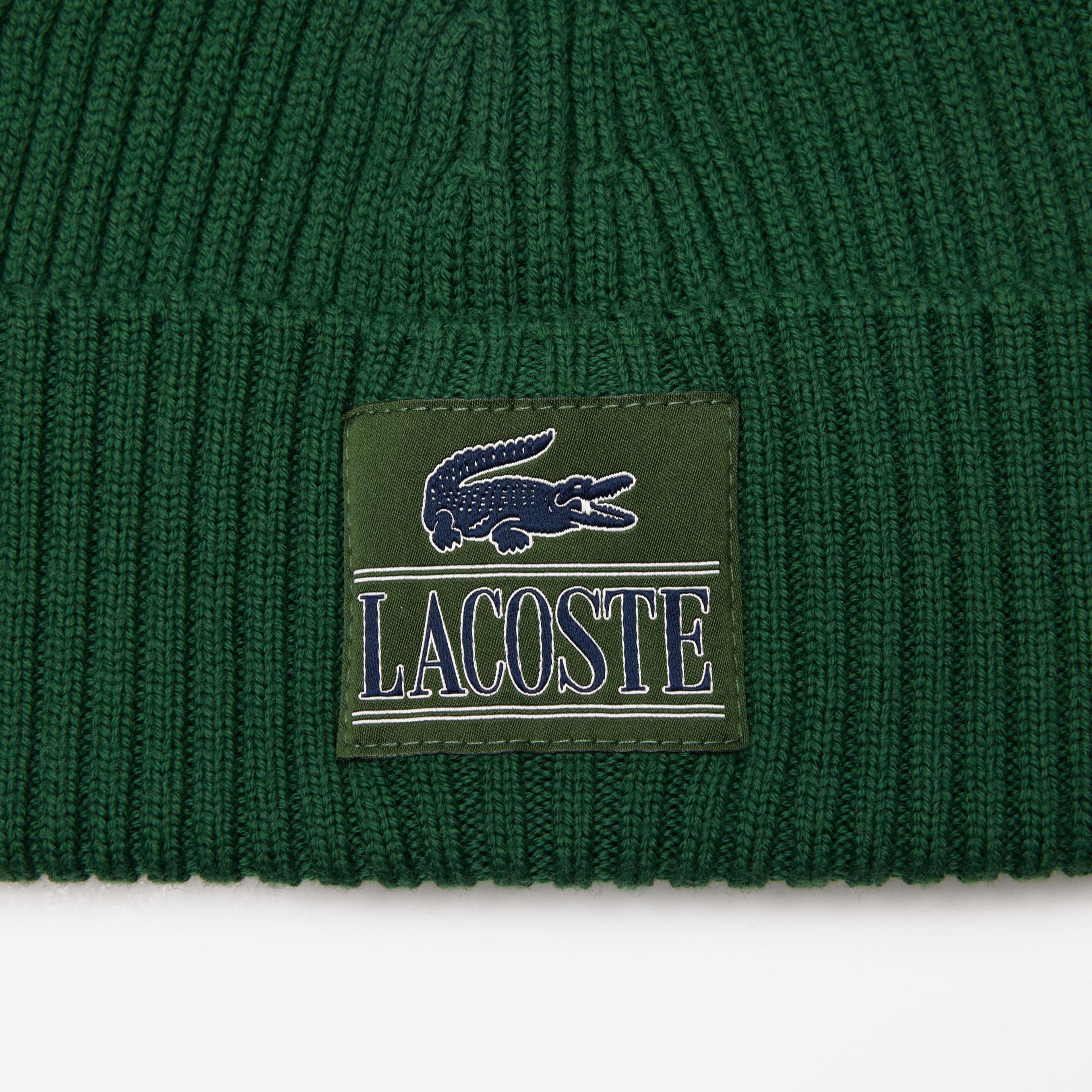 Lacoste Unisex Baskılı Yeşil Bere