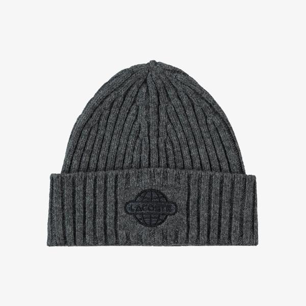 Erkek Baskılı Gri Bere