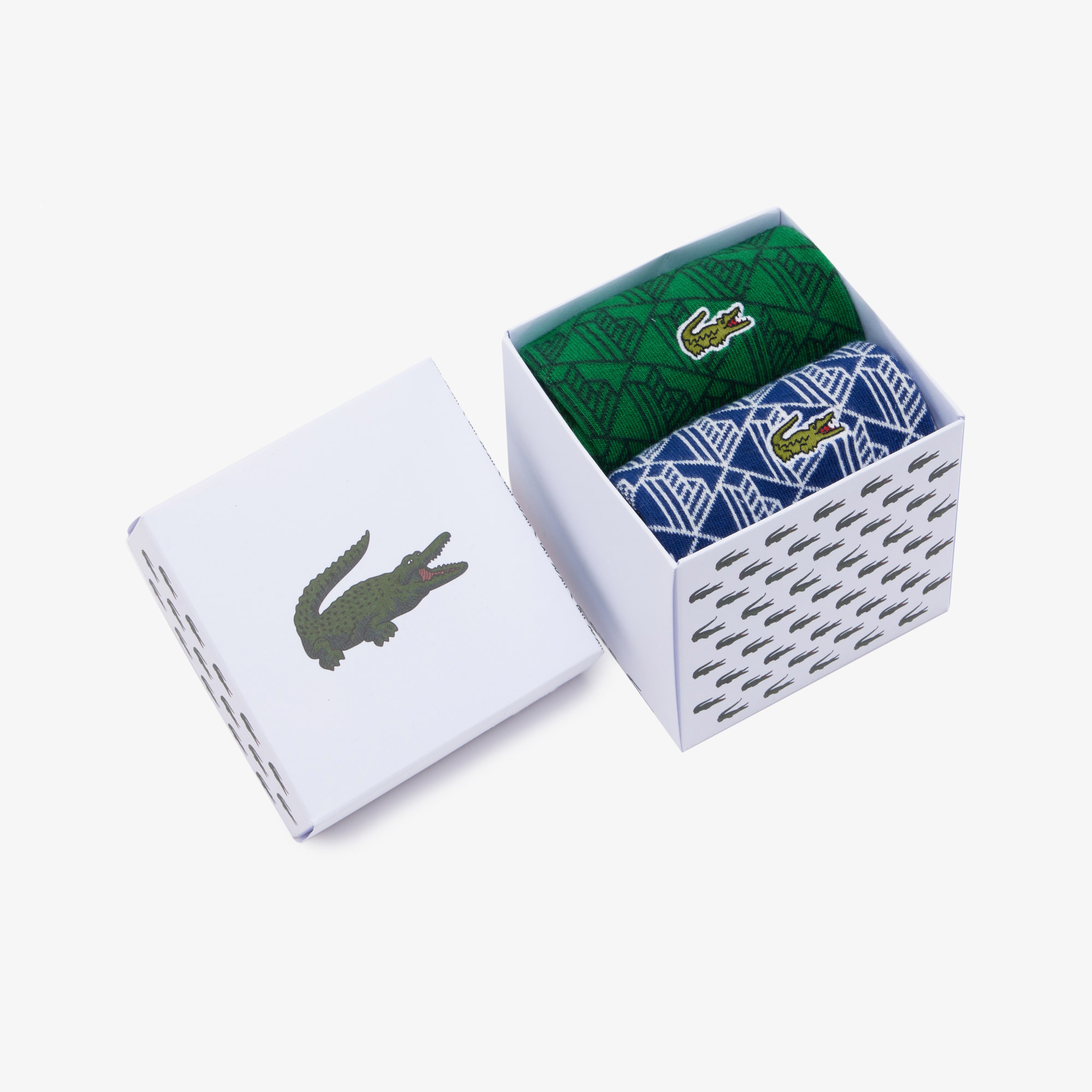 Unisex Uzun Monogram Renkli Çorap