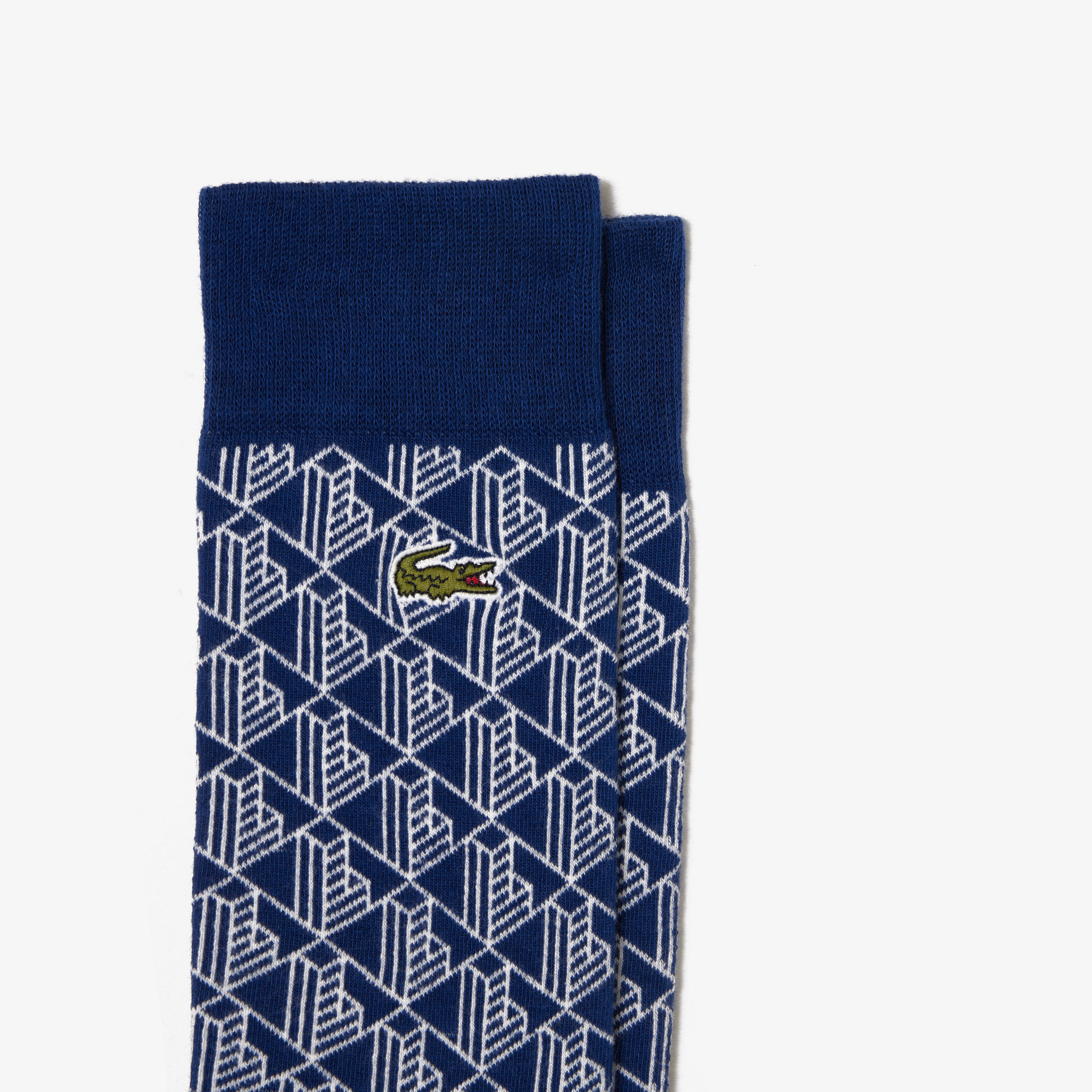 Unisex Uzun Monogram Renkli Çorap