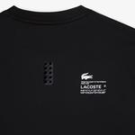 Lacoste SPORT Slim Fit Bisiklet Yaka Erkek Siyah T-Shirt