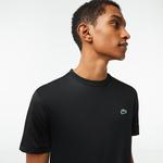 Lacoste SPORT Slim Fit Bisiklet Yaka Erkek Siyah T-Shirt