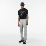 Lacoste SPORT Slim Fit Bisiklet Yaka Erkek Siyah T-Shirt