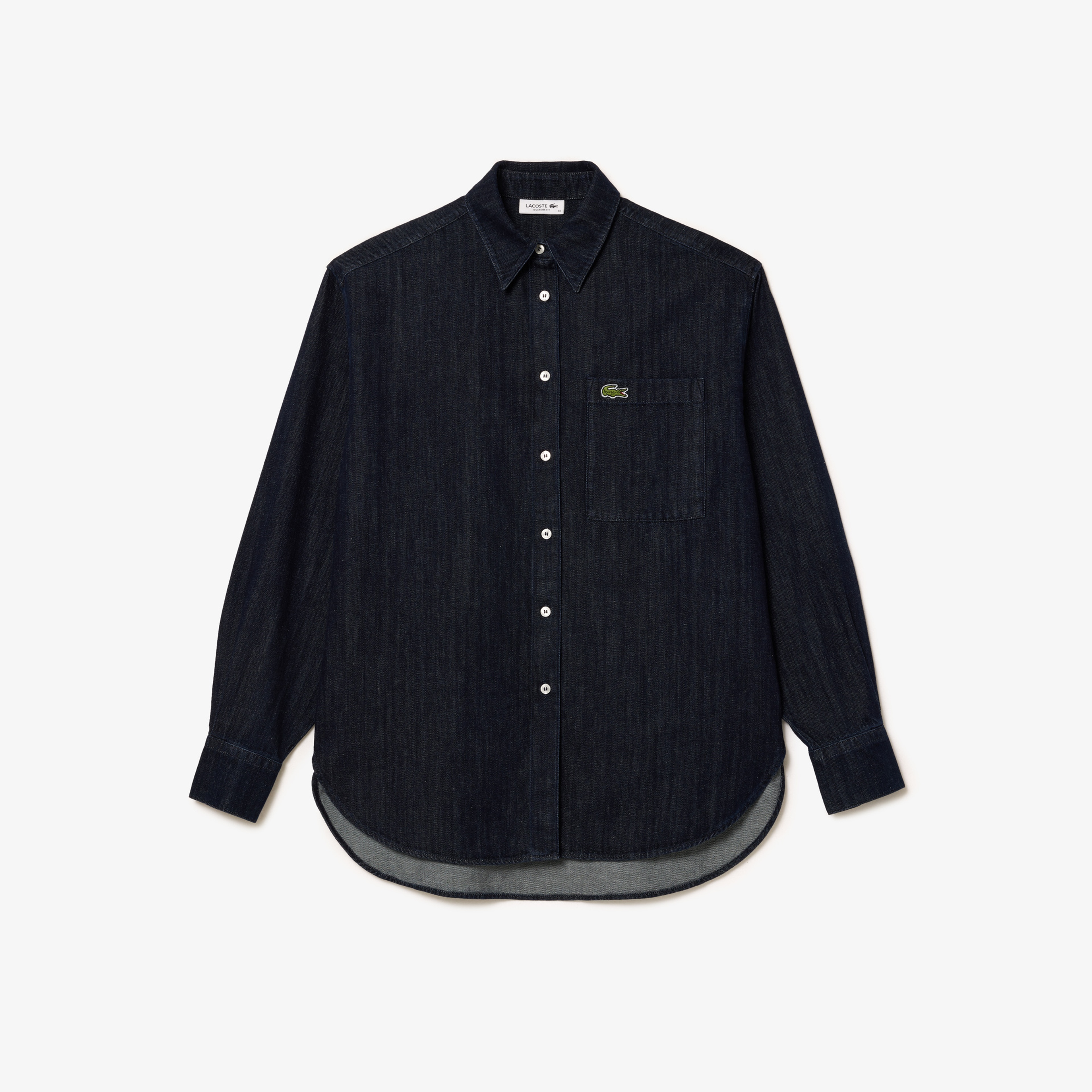 Kadın Relaxed Fit Denim Lacivert Gömlek