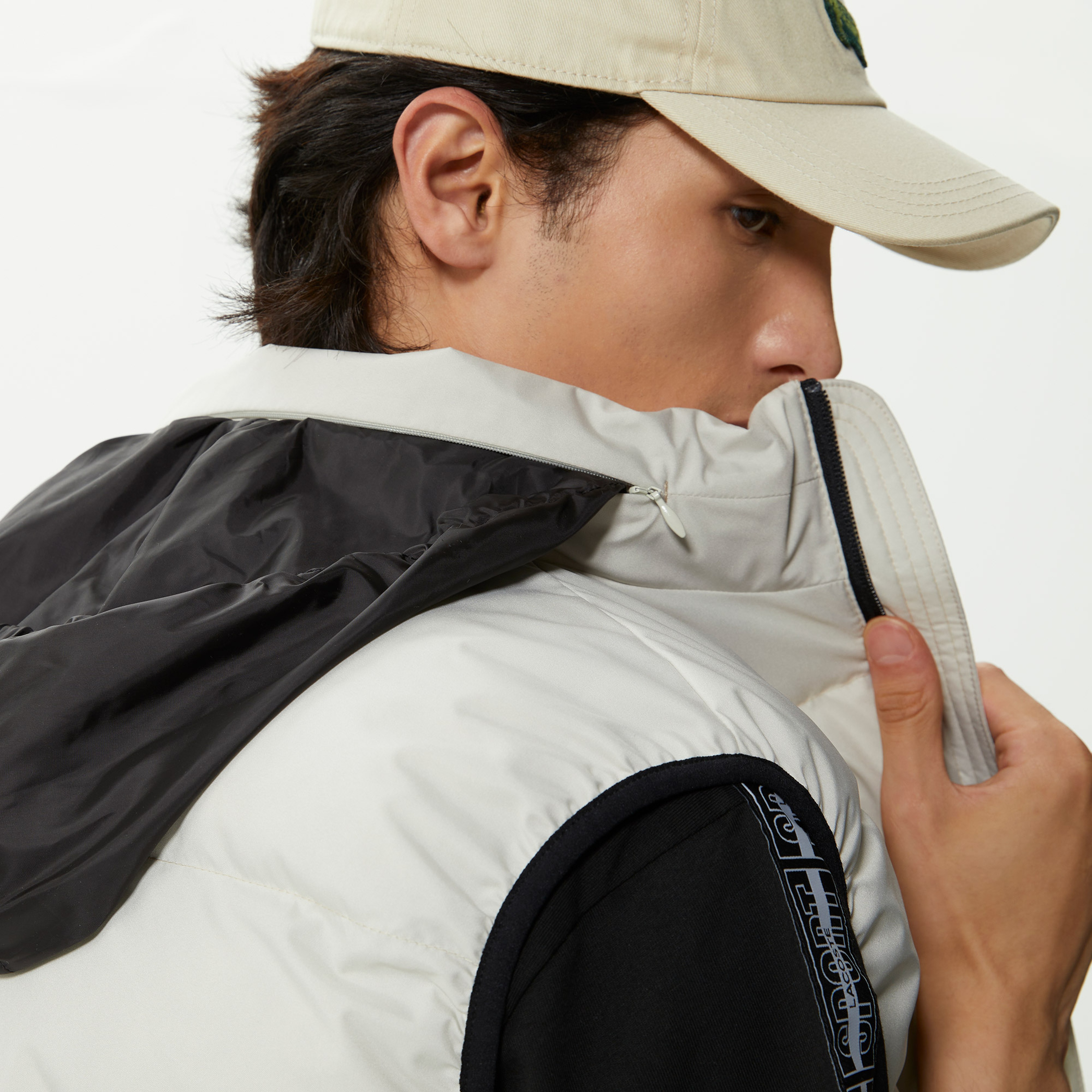 Erkek Kapitone Açık Gri Yelek