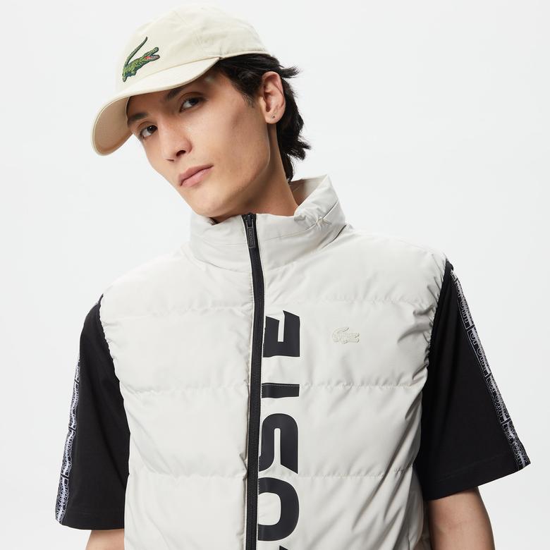 Erkek Kapitone Açık Gri Yelek