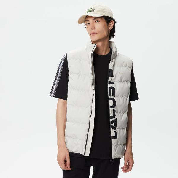 Erkek Kapitone Açık Gri Yelek