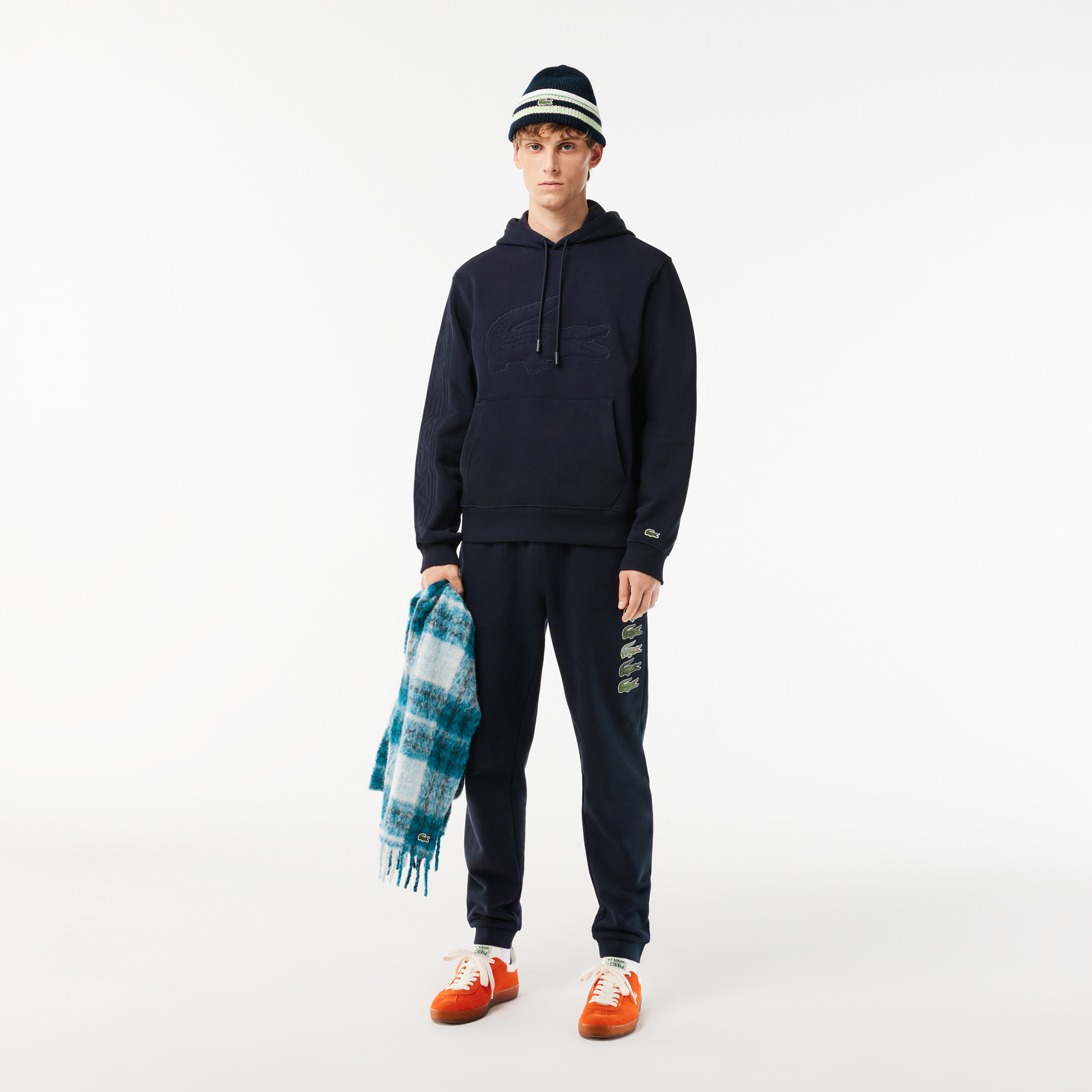 Erkek Relaxed Fit Kapüşonlu Baskılı Siyah Sweatshirt