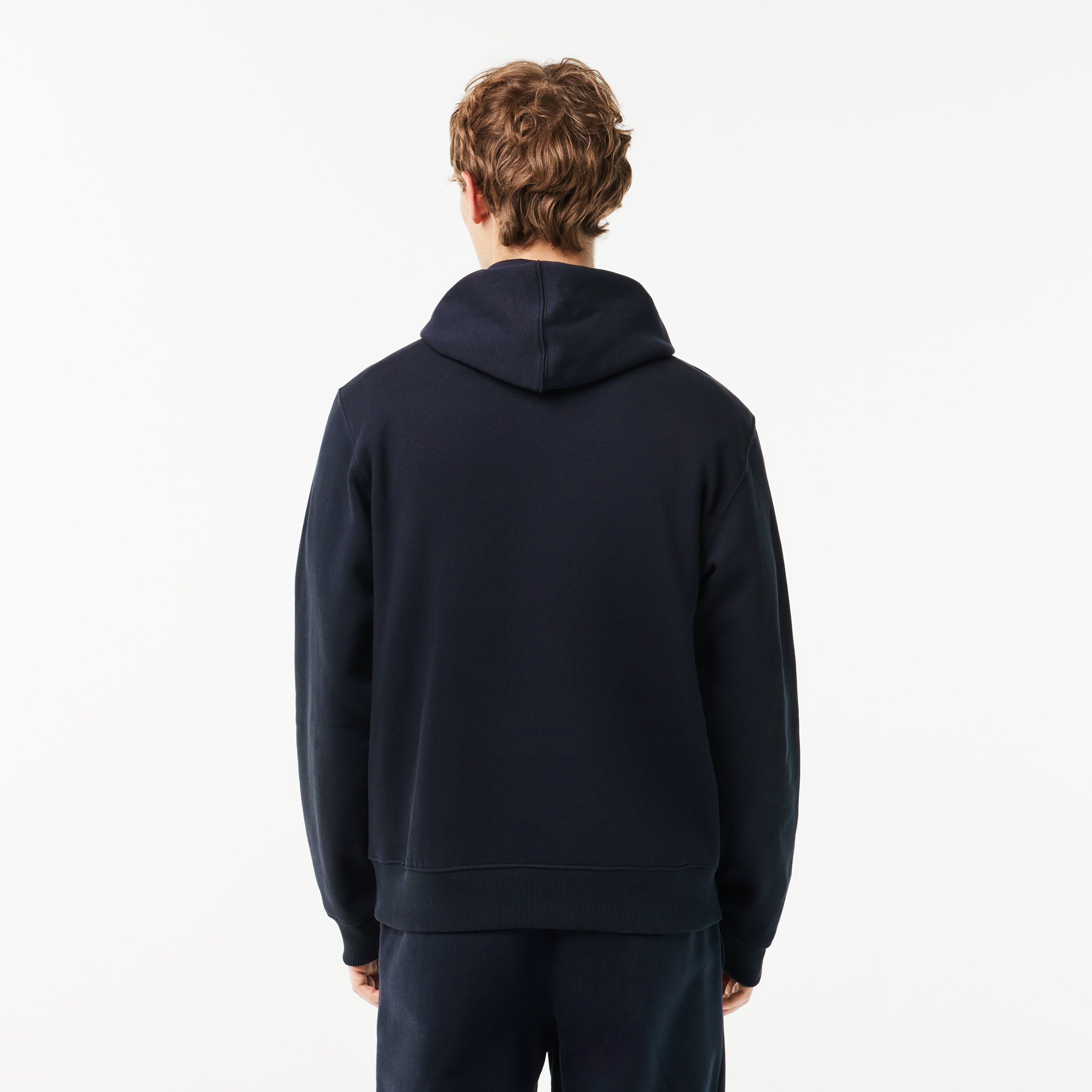 Erkek Relaxed Fit Kapüşonlu Baskılı Siyah Sweatshirt