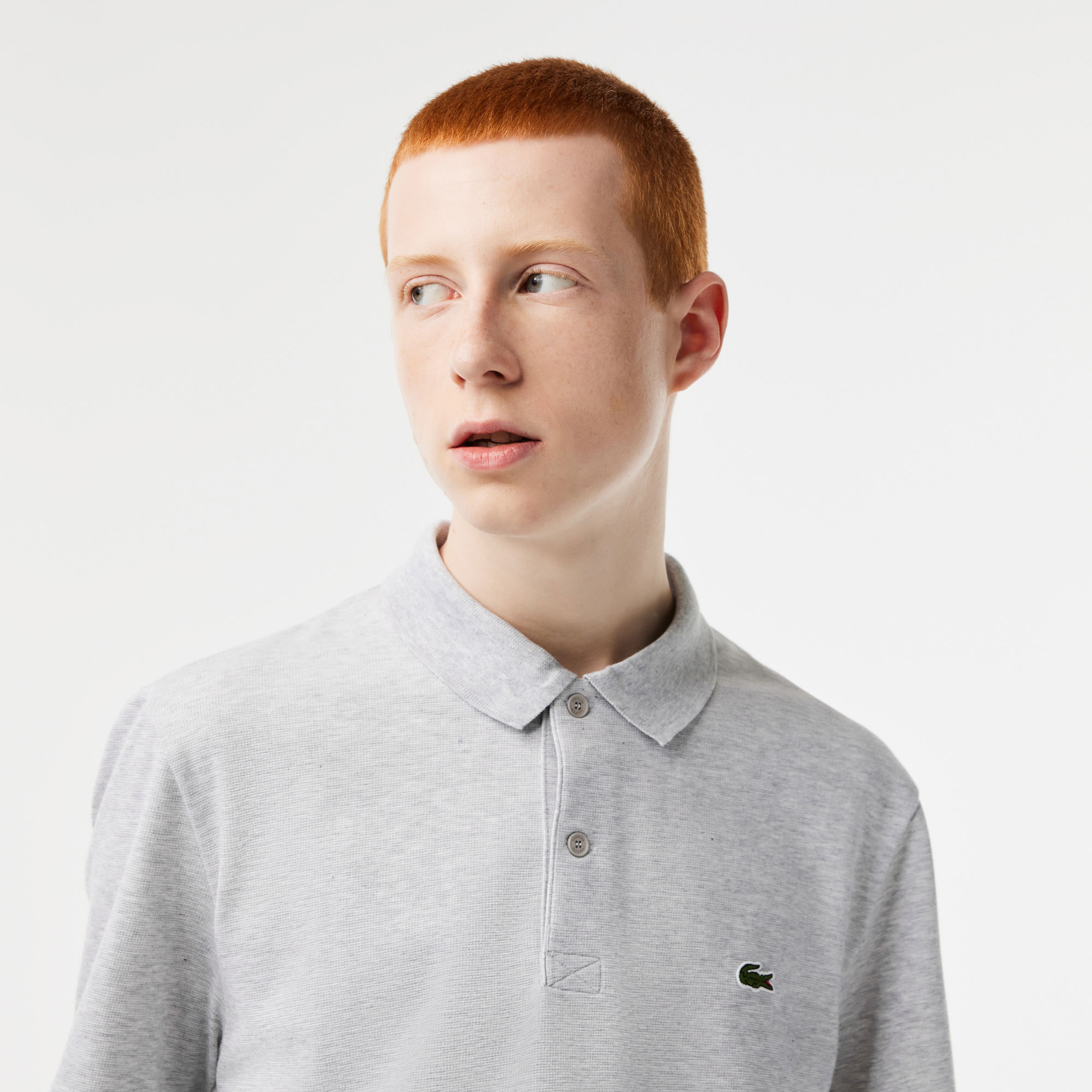 Erkek Regular Fit Gri Polo
