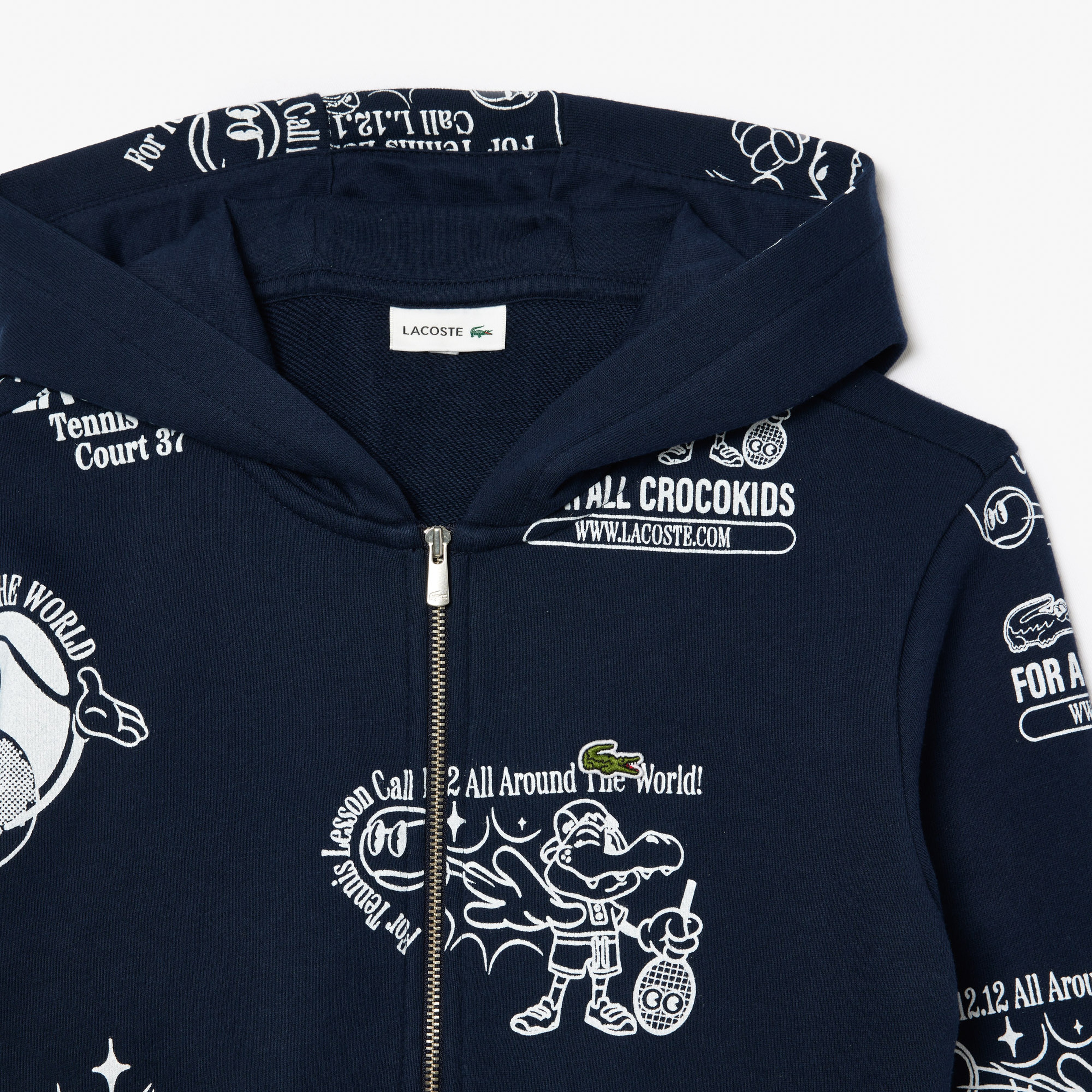 Çocuk Kapüşonlu Baskılı Lacivert Sweatshirt