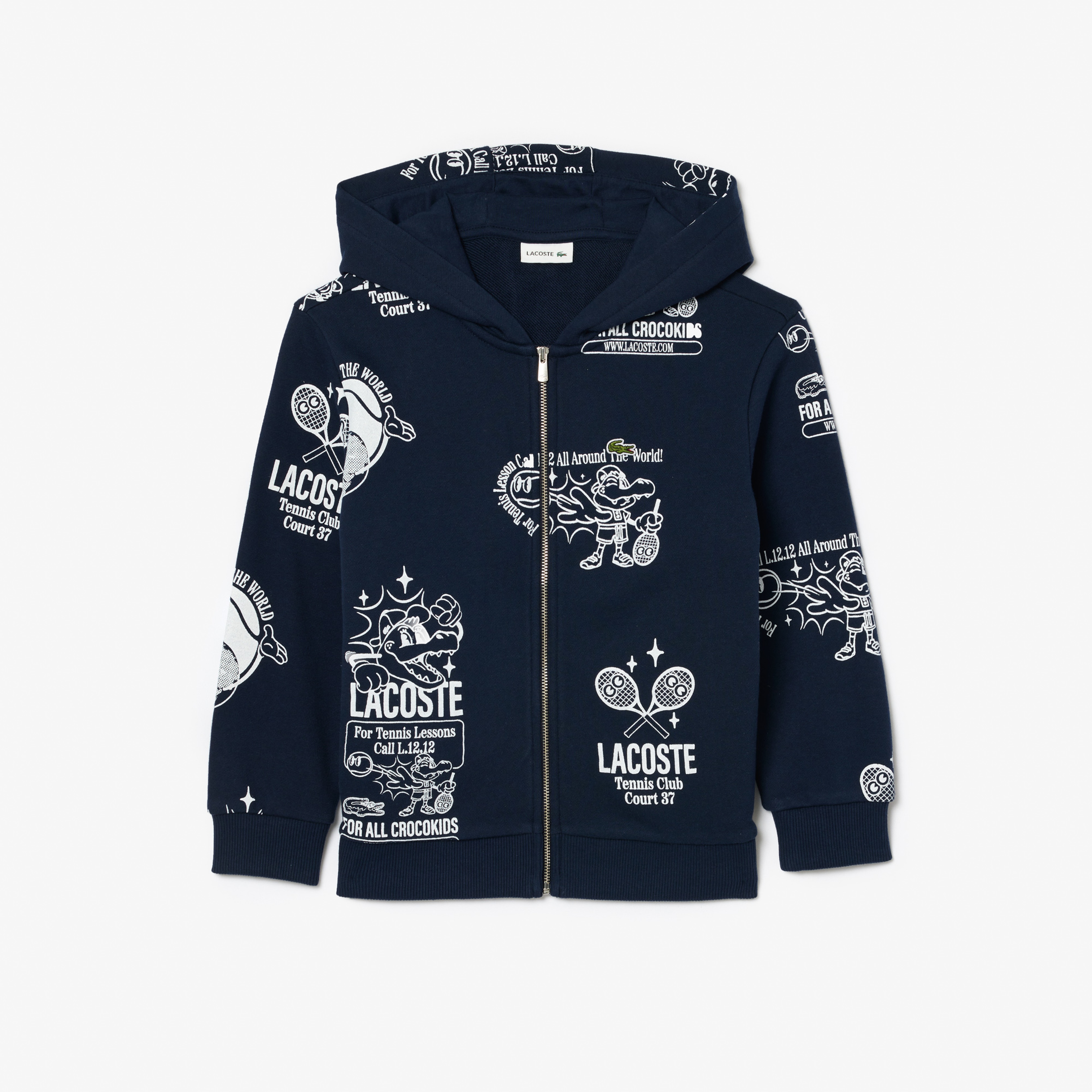 Çocuk Kapüşonlu Baskılı Lacivert Sweatshirt