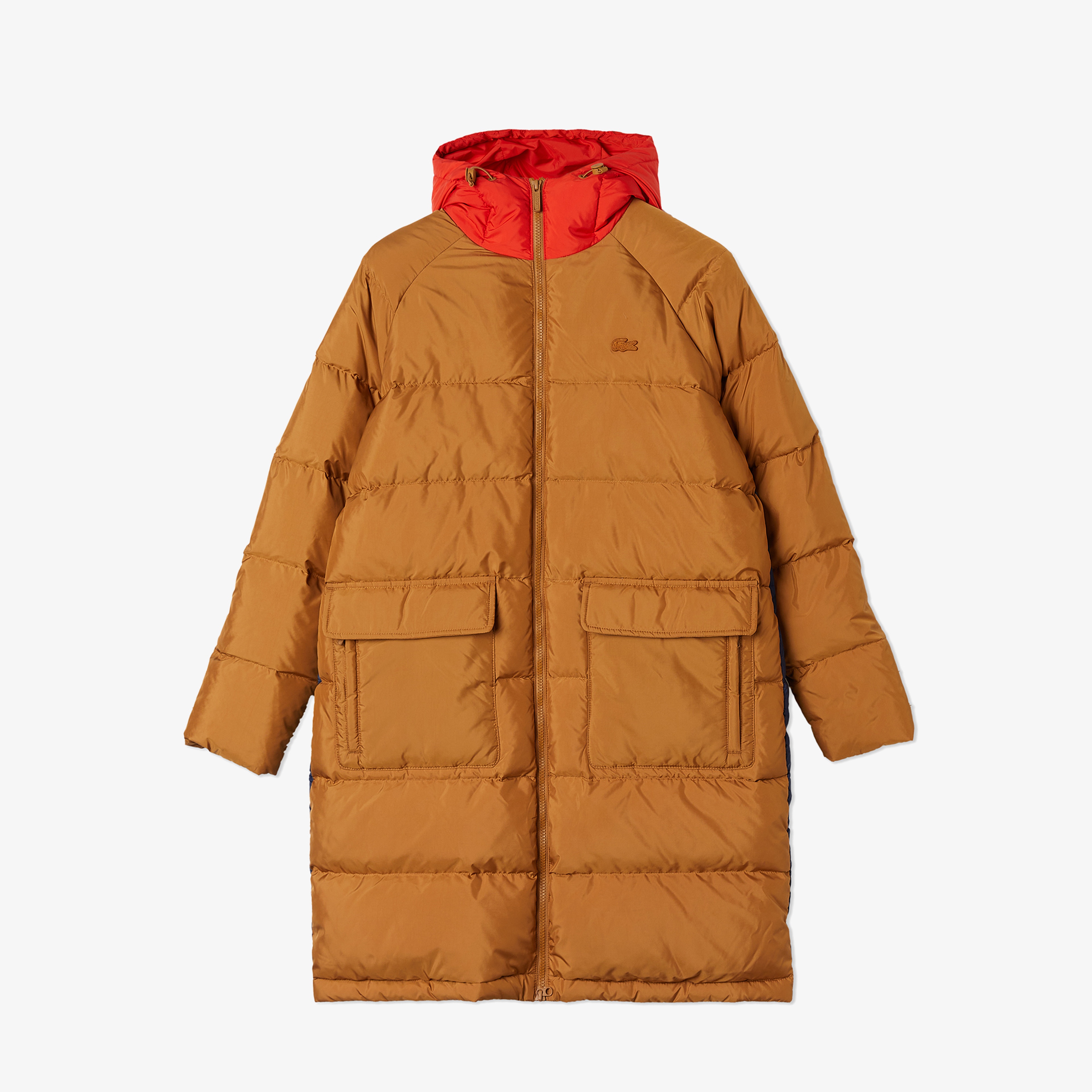 Kadın Kapüşonlu Çift Taraflı Kahverengi Mont