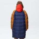 Kadın Kapüşonlu Çift Taraflı Kahverengi Mont