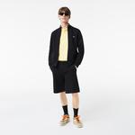 Erkek Regular Fit Fermuarlı Siyah Sweatshirt