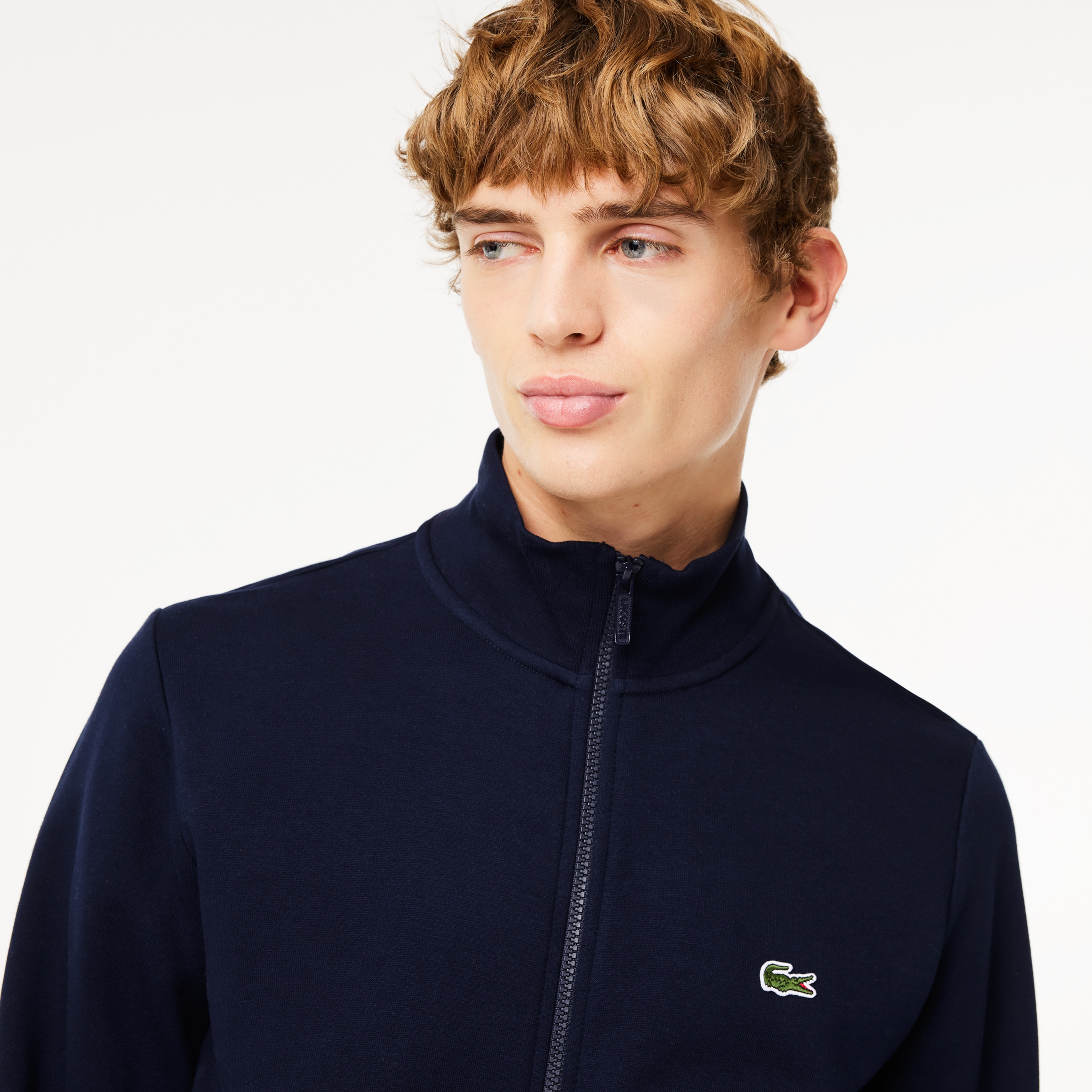 Lacoste Erkek Regular Fit Fermuarlı Lacivert Sweatshirt