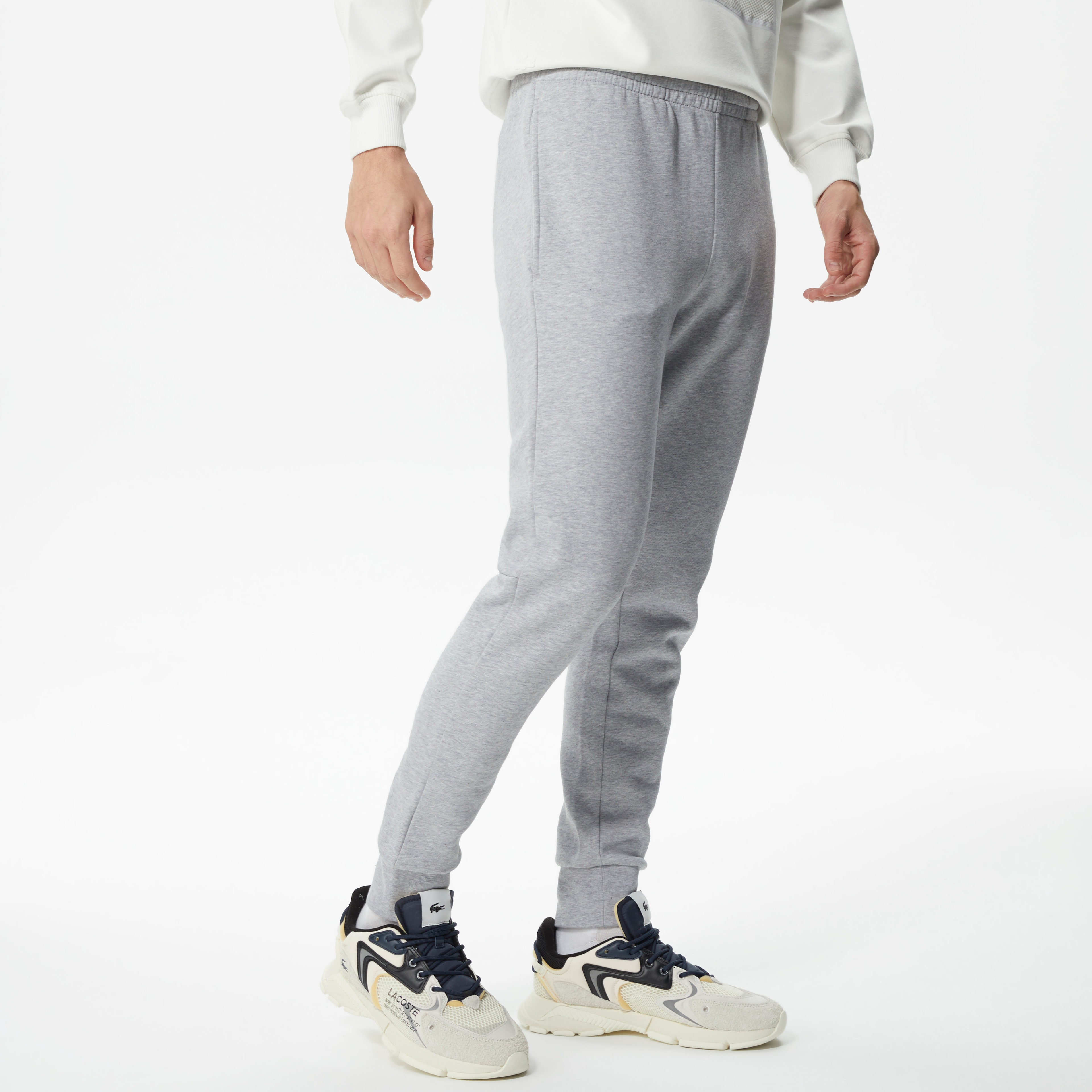 Erkek Slim Fit Organik Pamuk Gri Eşofman Altı