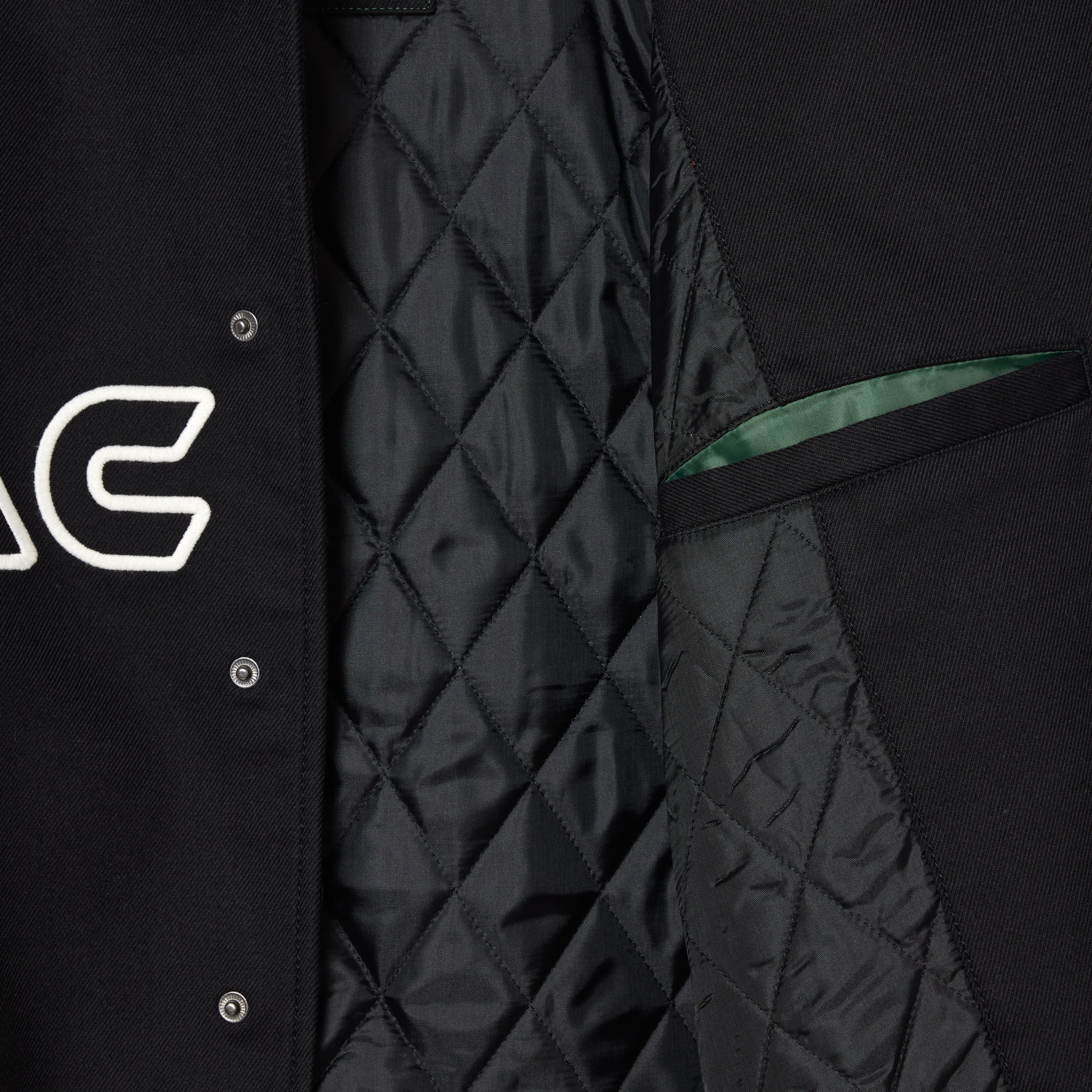 Neo Heritage Unisex Dik Yaka Baskılı Siyah Mont