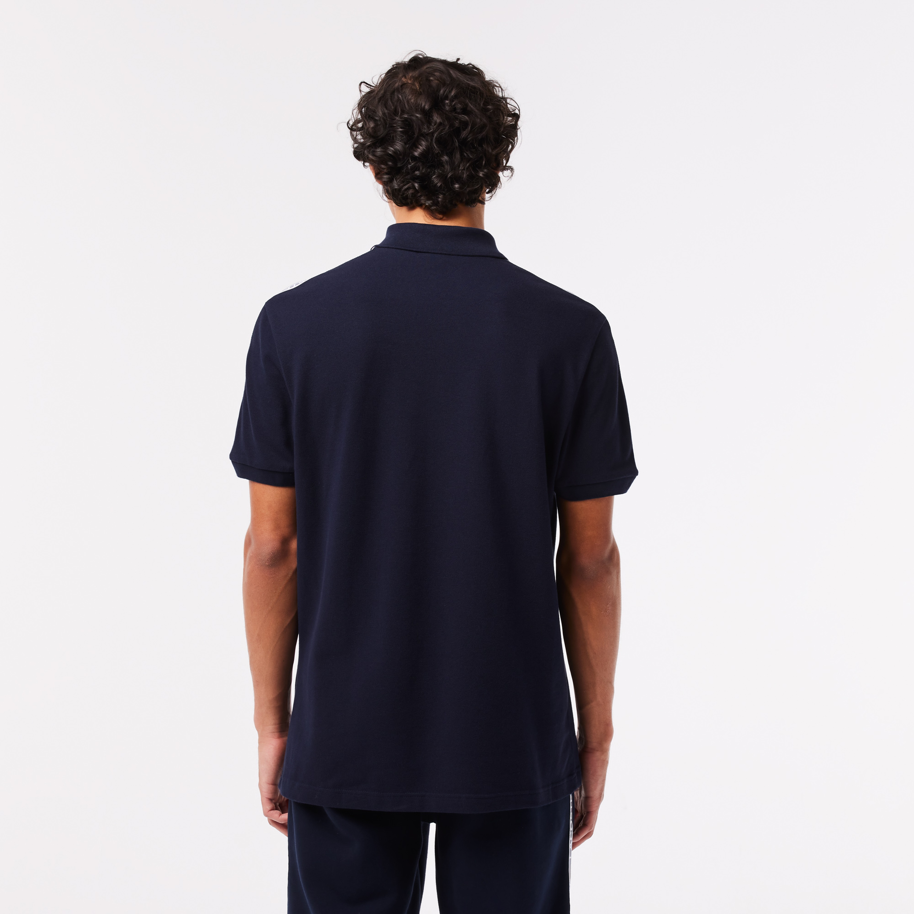 Erkek Regular Fit Baskılı Lacivert Polo