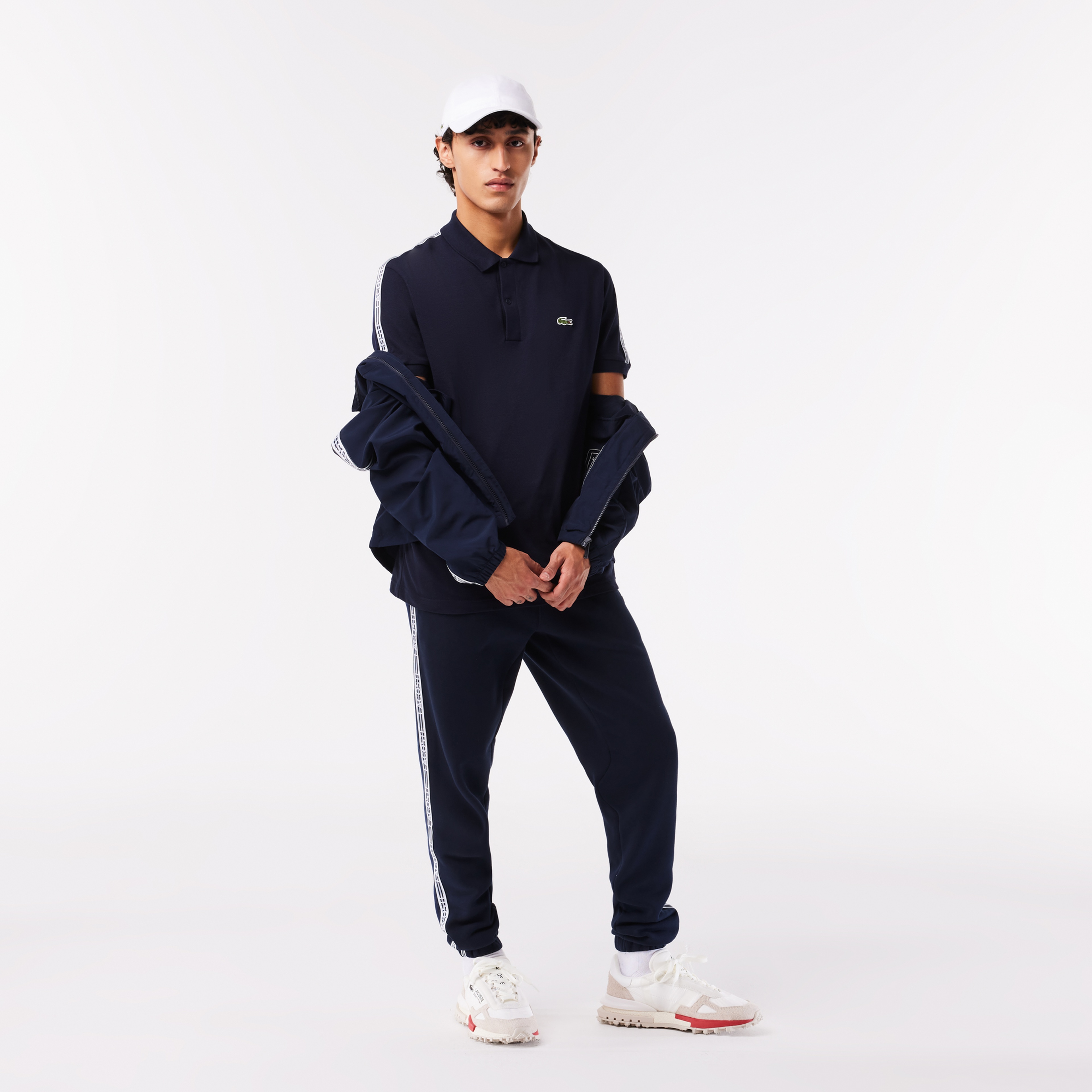 Erkek Regular Fit Baskılı Lacivert Polo