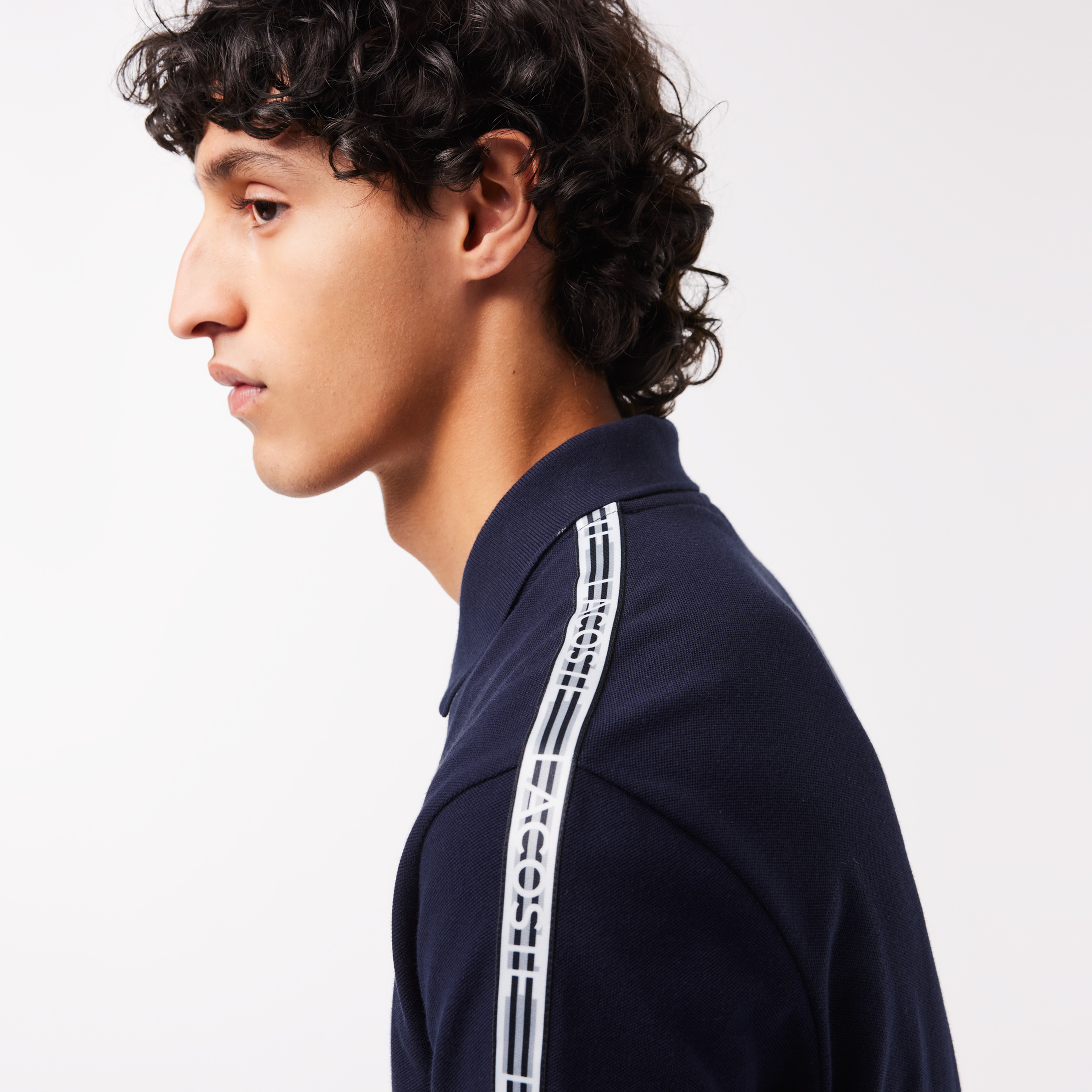 Erkek Regular Fit Baskılı Lacivert Polo