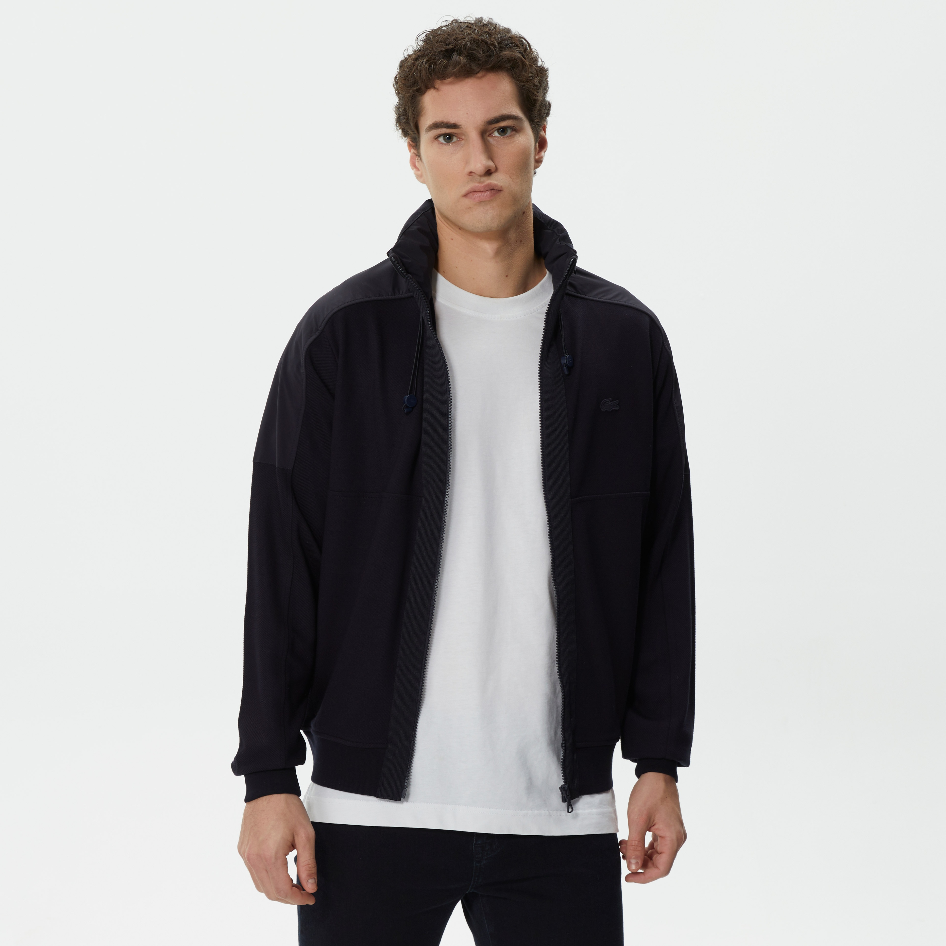Erkek Regular Fit Fermuarlı Lacivert Sweatshirt