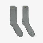 Erkek Baskılı Koyu Gri Çorap