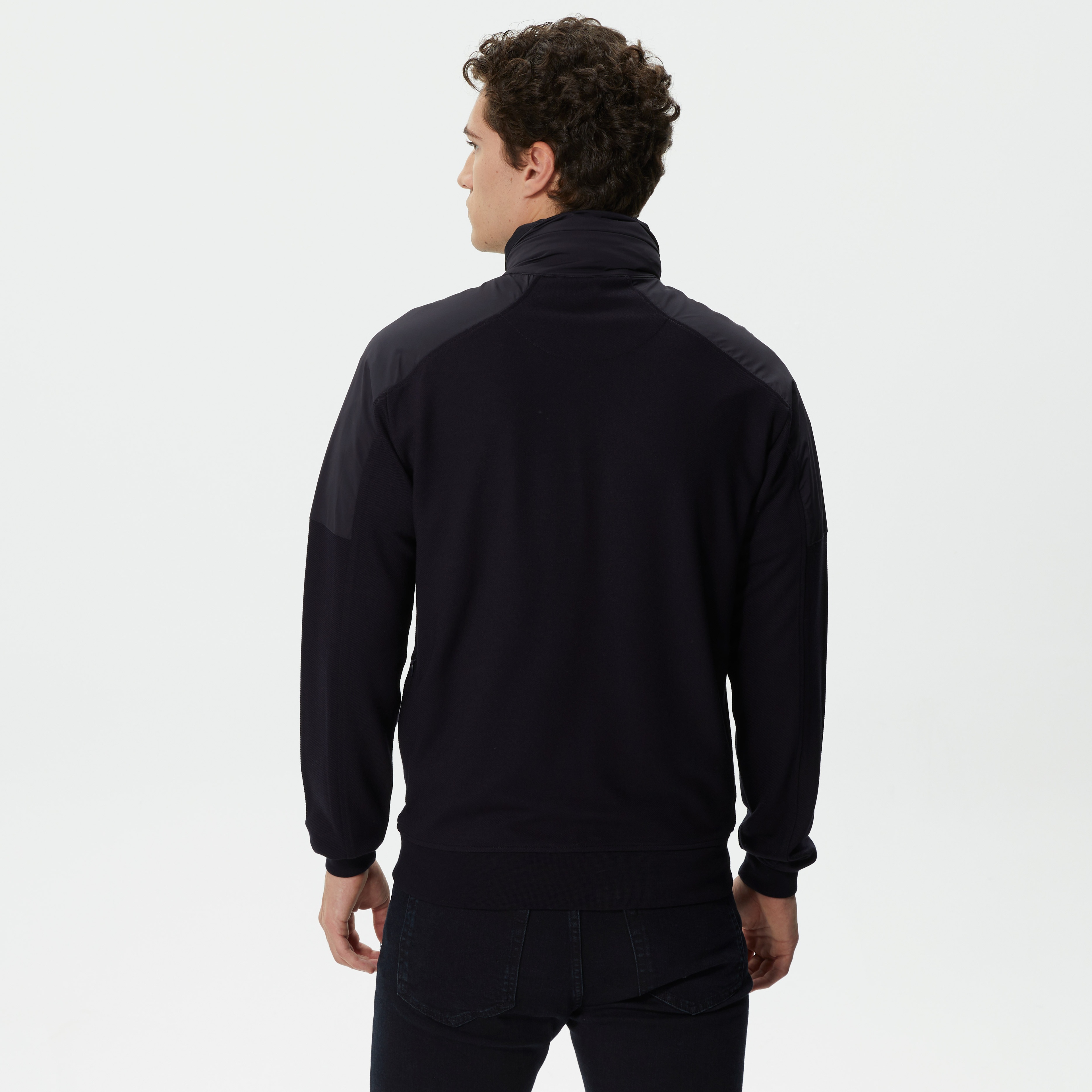 Erkek Regular Fit Fermuarlı Lacivert Sweatshirt