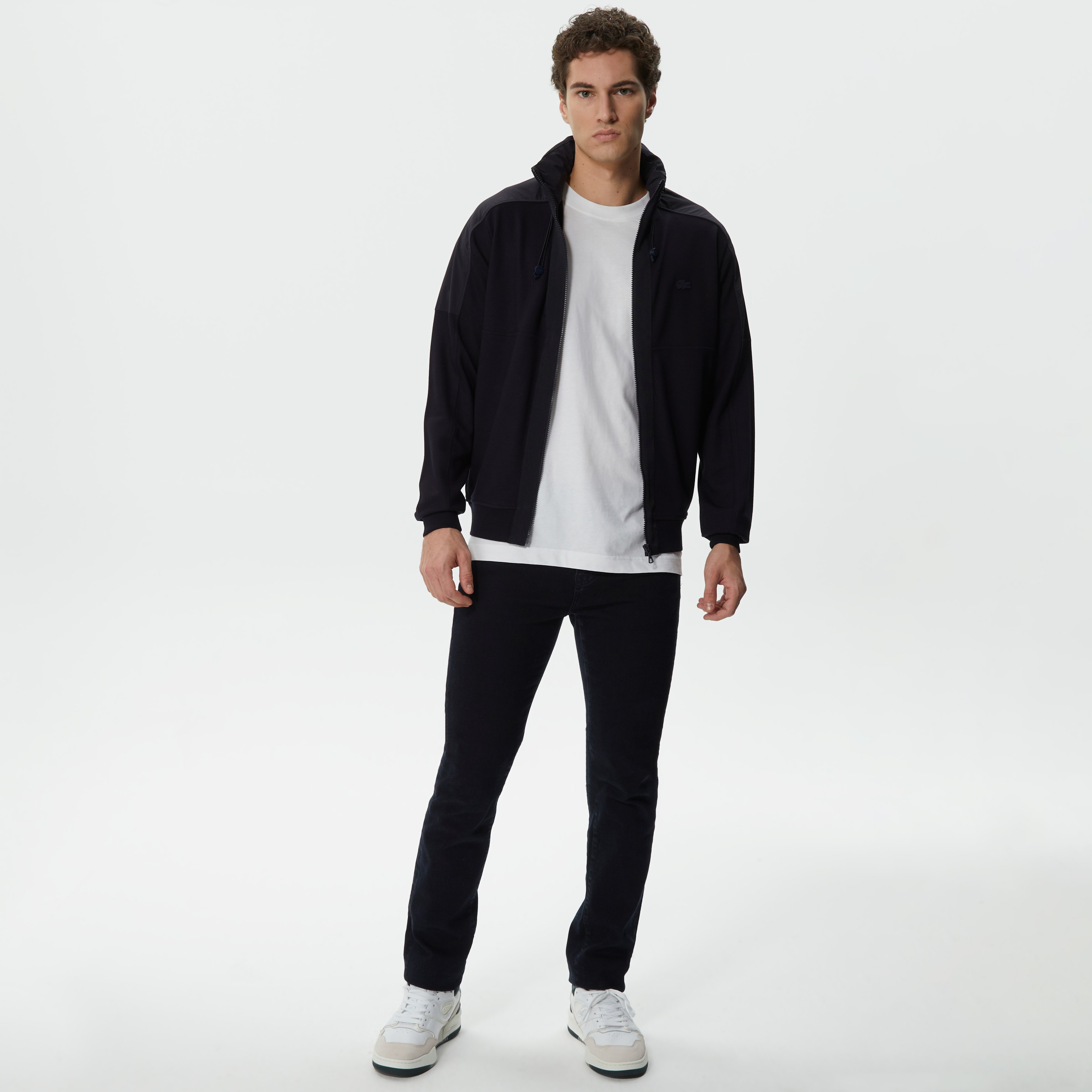 Erkek Regular Fit Fermuarlı Lacivert Sweatshirt