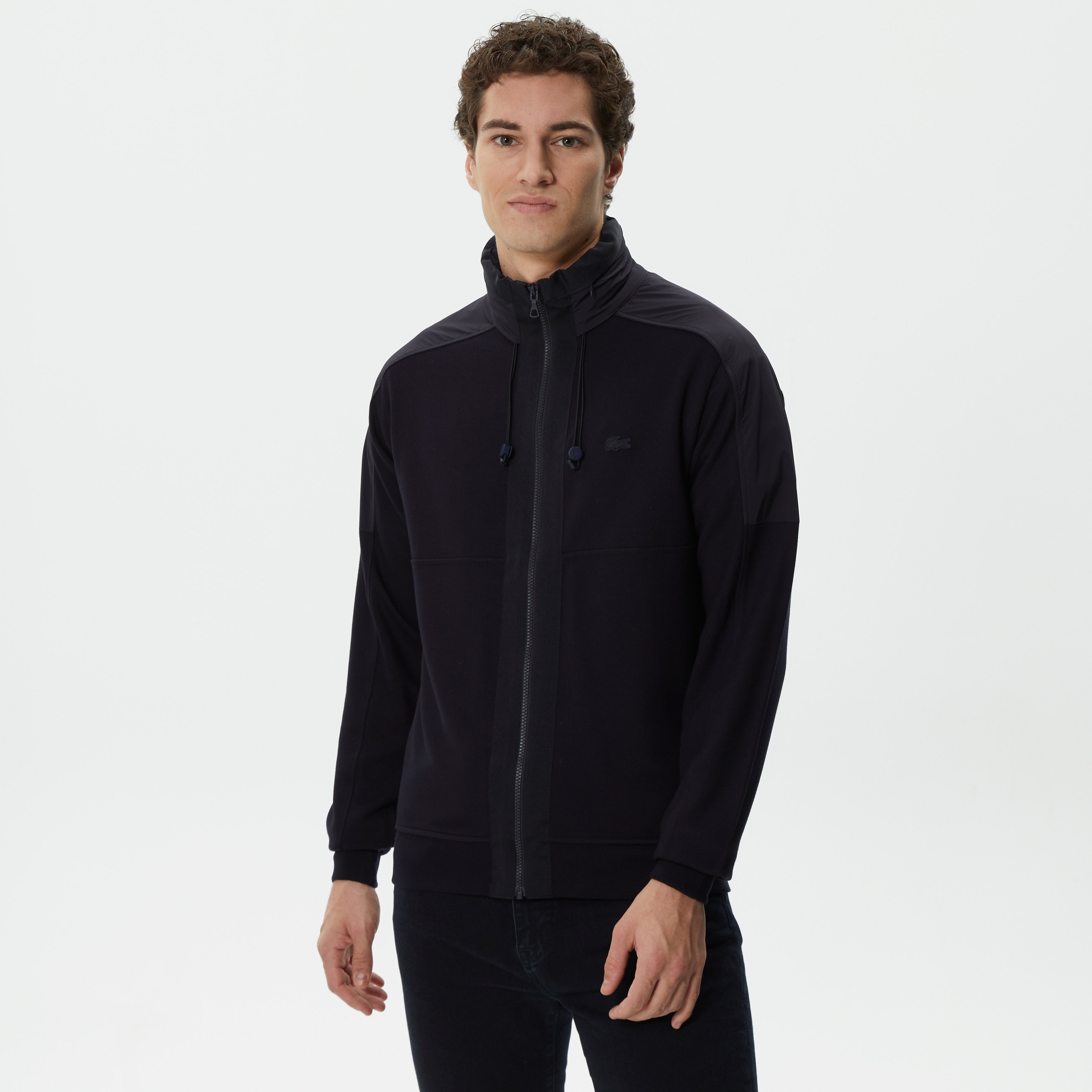 Erkek Regular Fit Fermuarlı Lacivert Sweatshirt