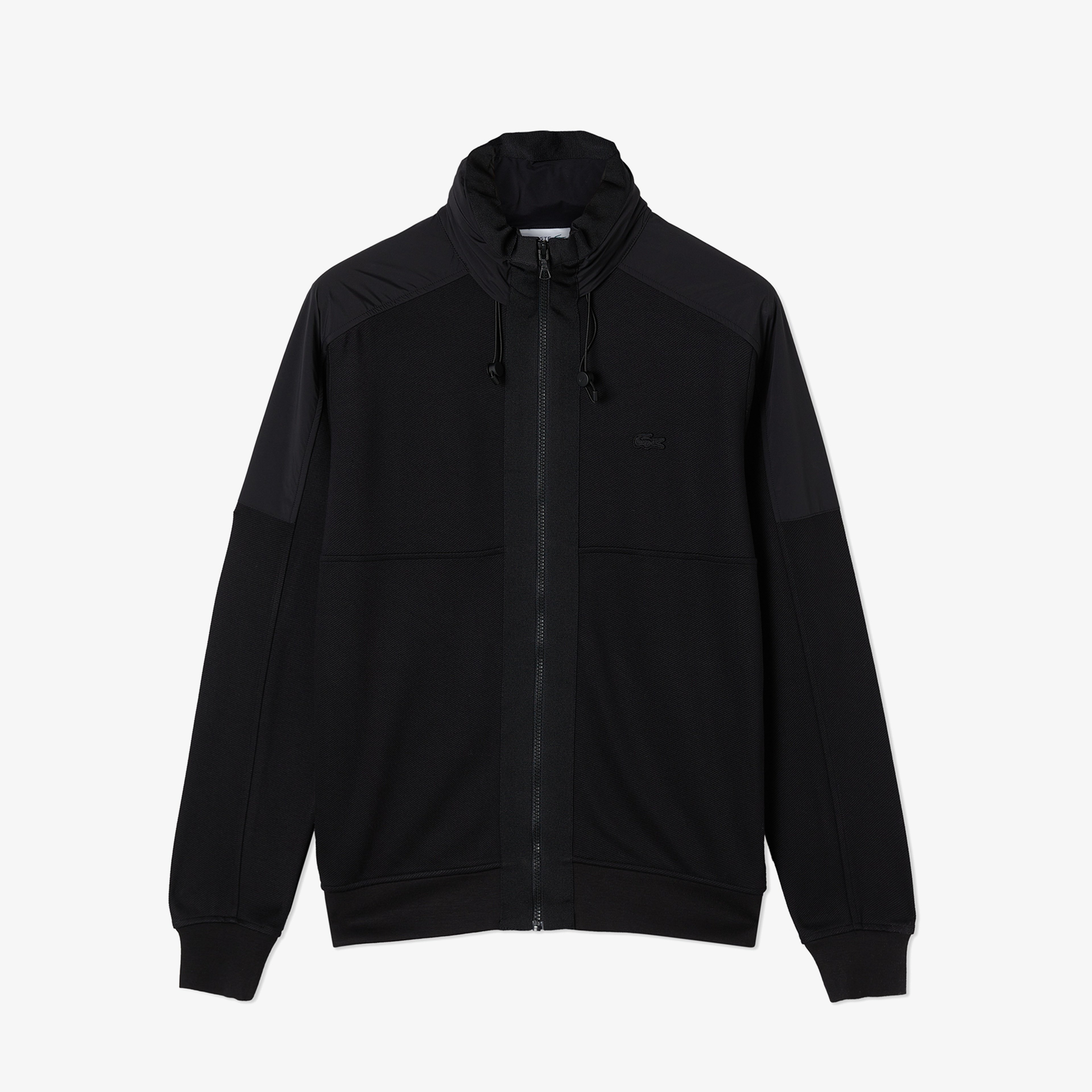 Erkek Regular Fit Fermuarlı Siyah Sweatshirt