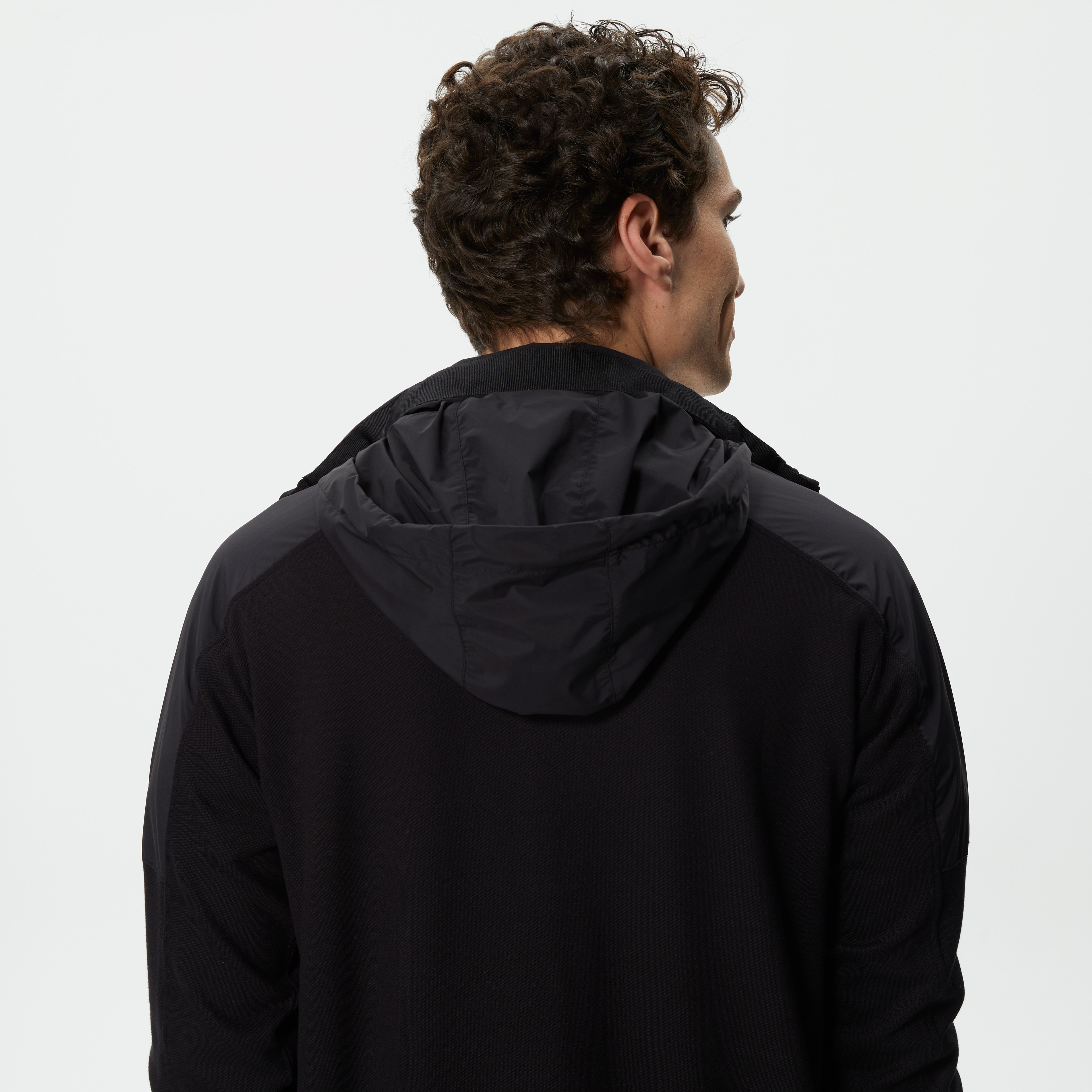 Erkek Regular Fit Fermuarlı Siyah Sweatshirt