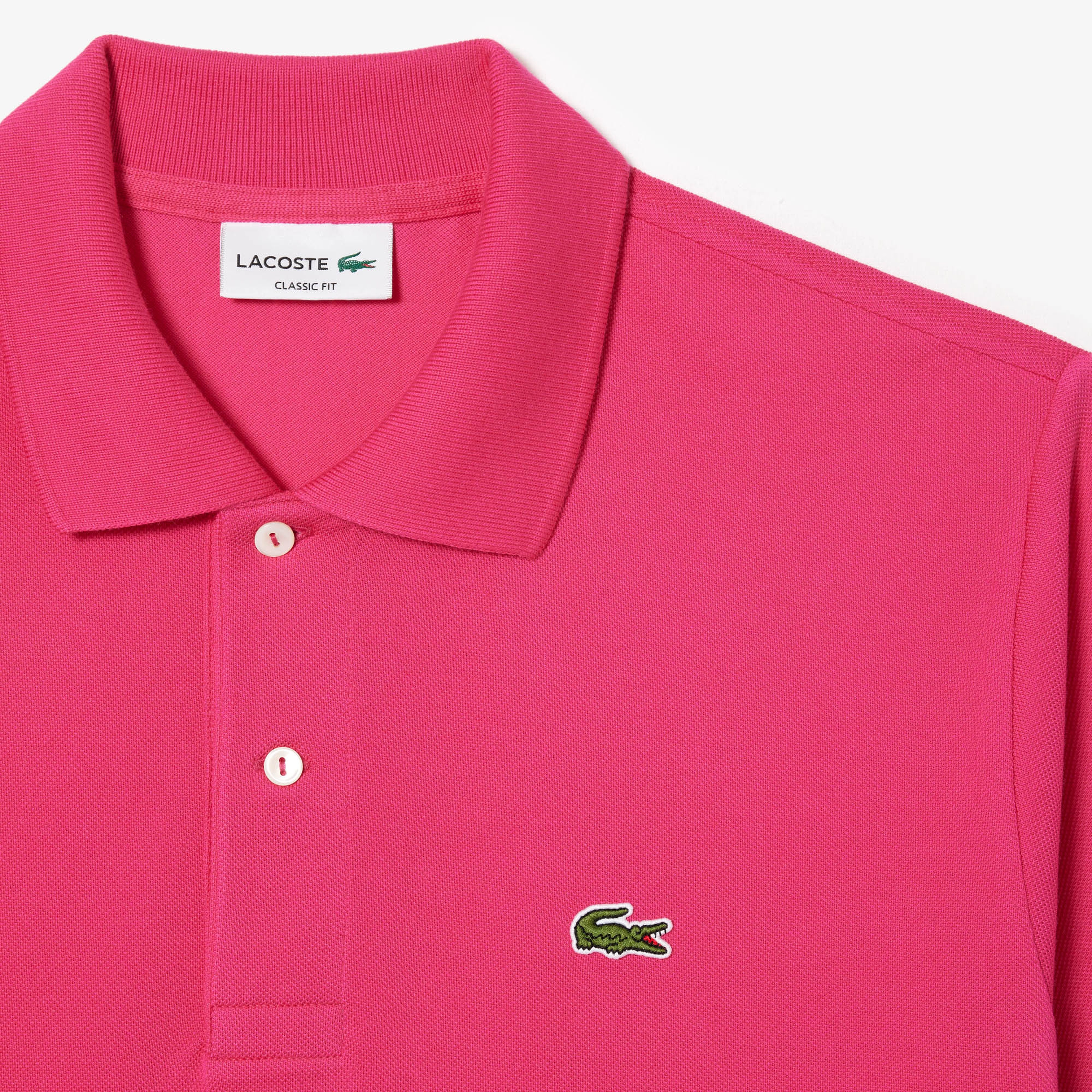 L.12.12 Erkek Classic Fit Pembe Polo