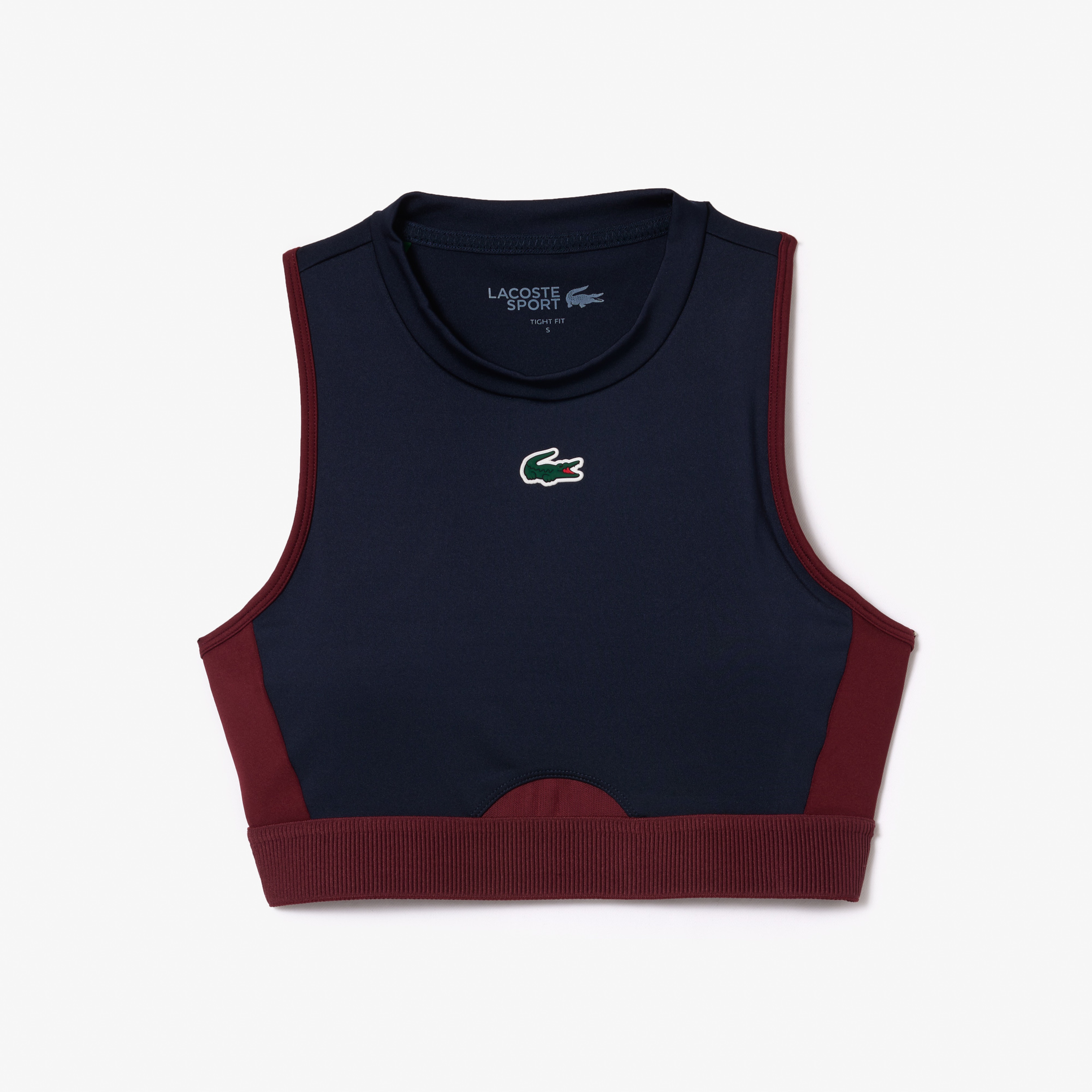 Active Kadın Slim Fit Renk Bloklu Bordo Bra