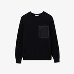 Erkek Regular Fit Bisiklet Yaka Siyah Triko