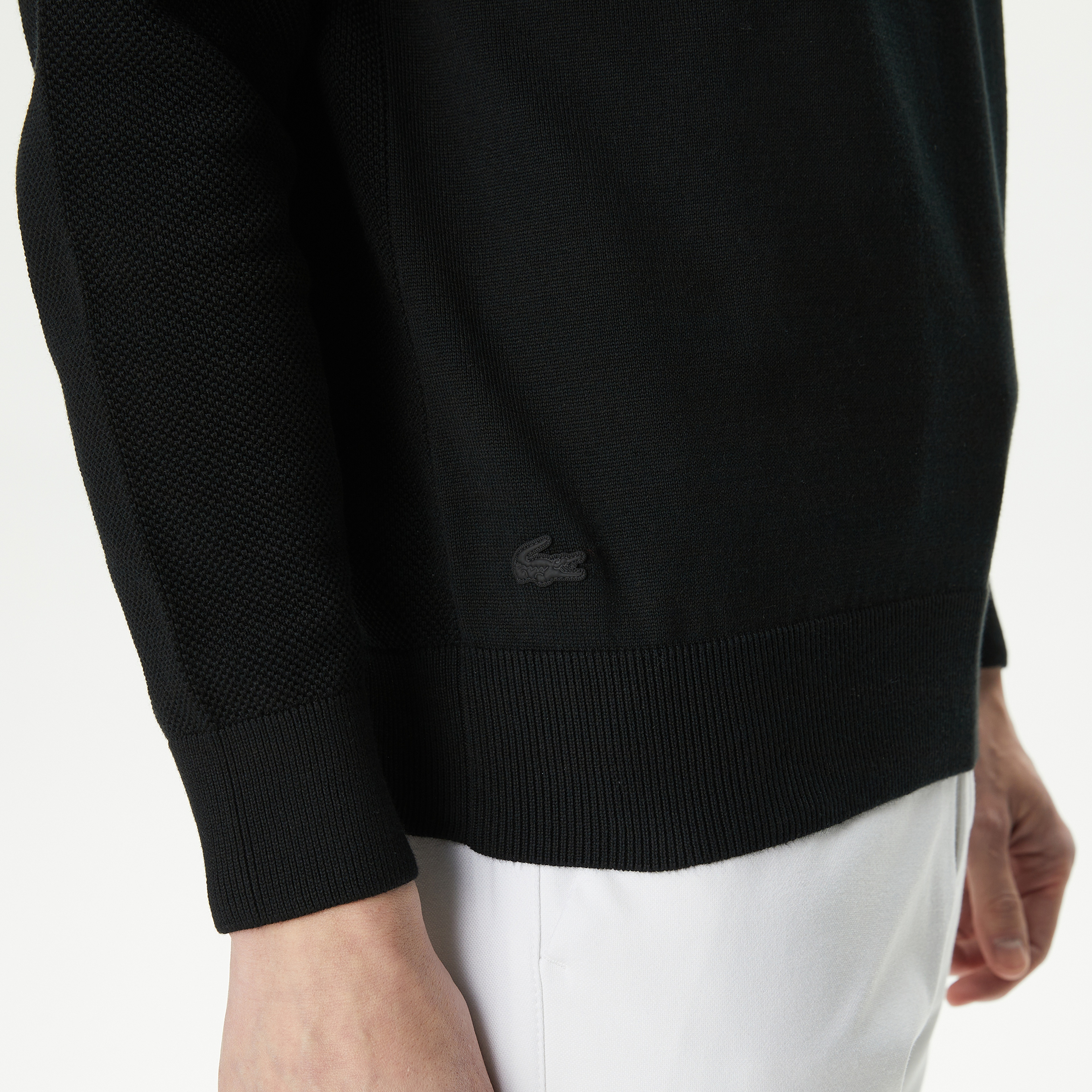 Erkek Regular Fit Bisiklet Yaka Siyah Triko