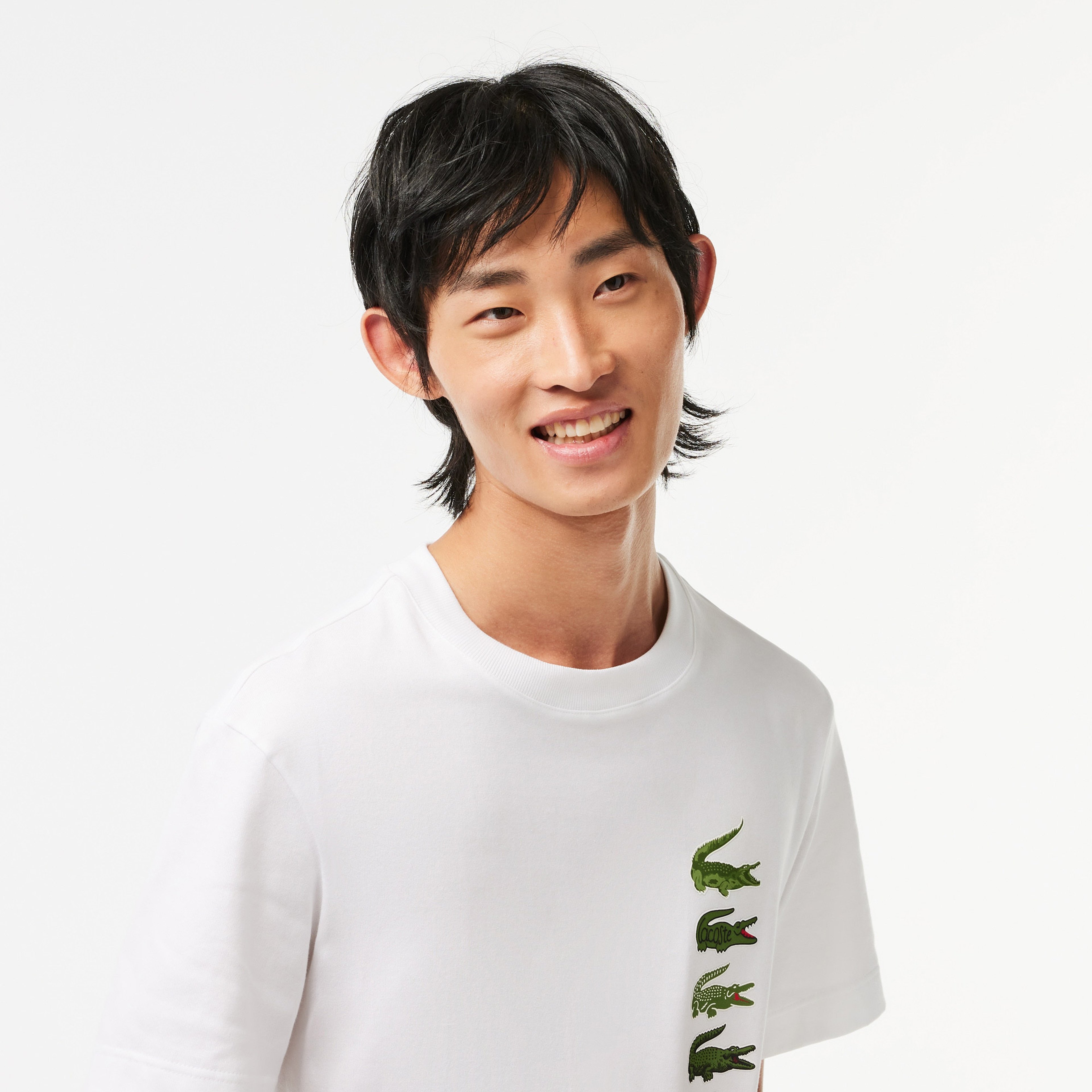 Erkek Regular Fit Bisiklet Yaka Beyaz T-Shirt