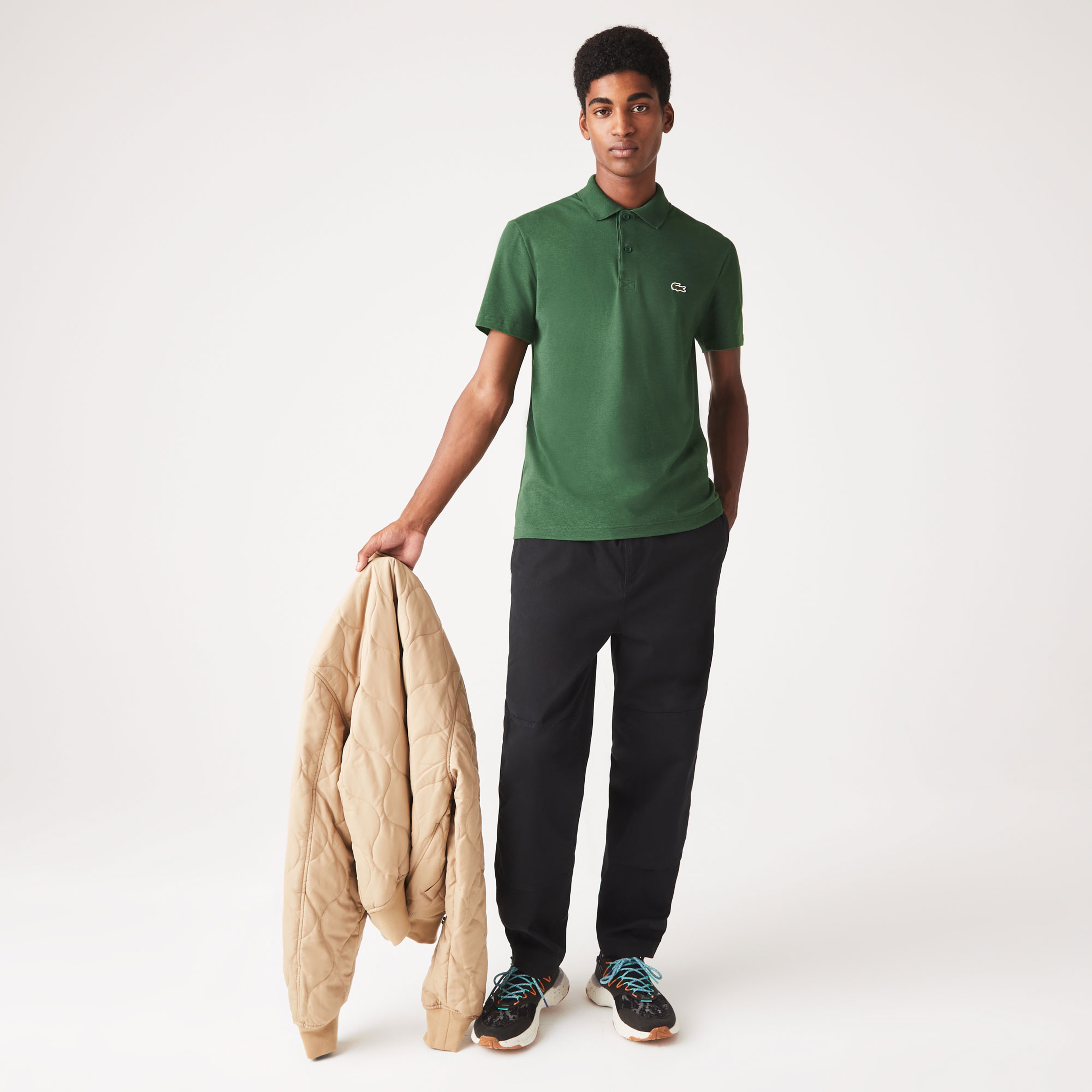Erkek Regular Fit Yeşil Polo
