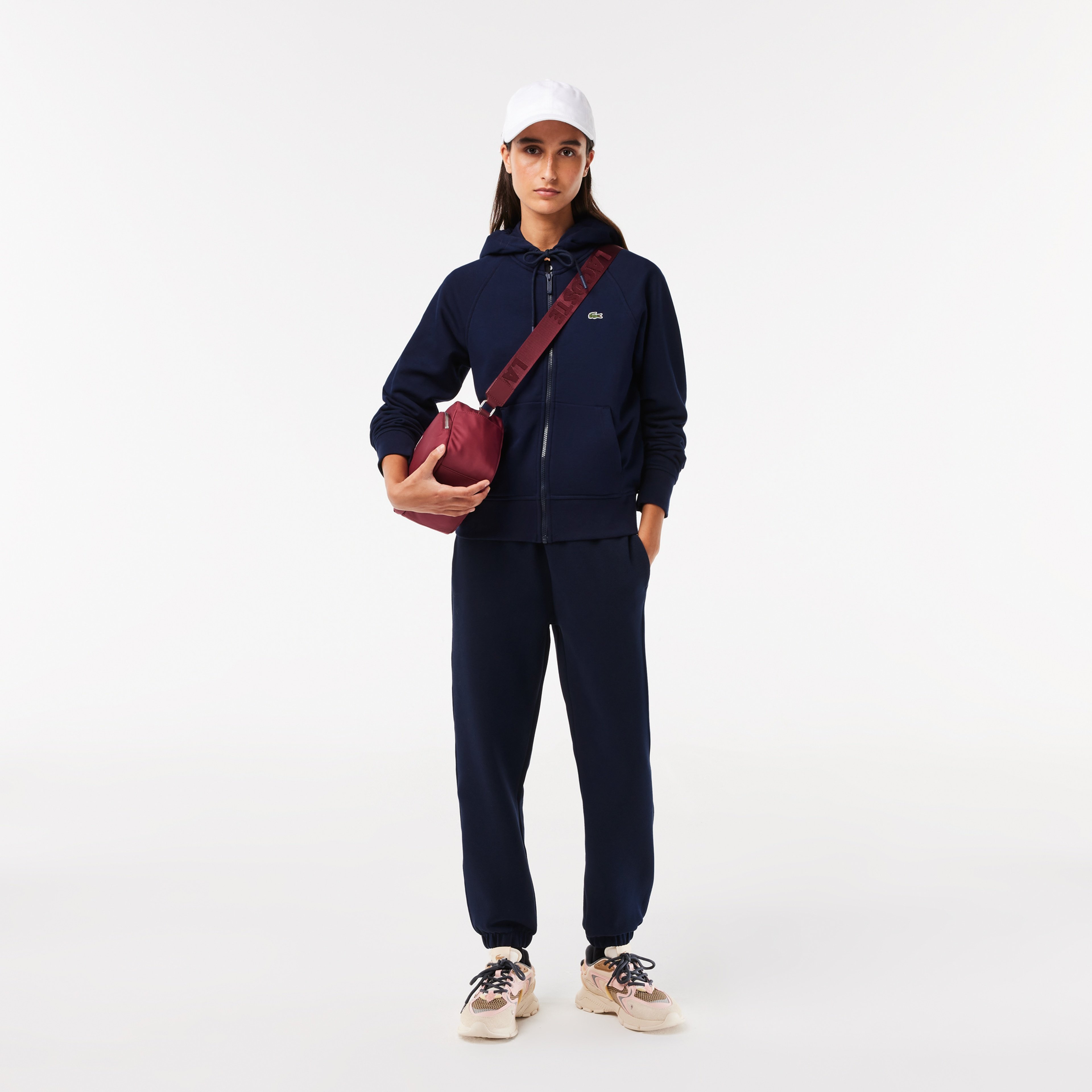 Kadın Regular Fit Kapüşonlu Lacivert Sweatshirt