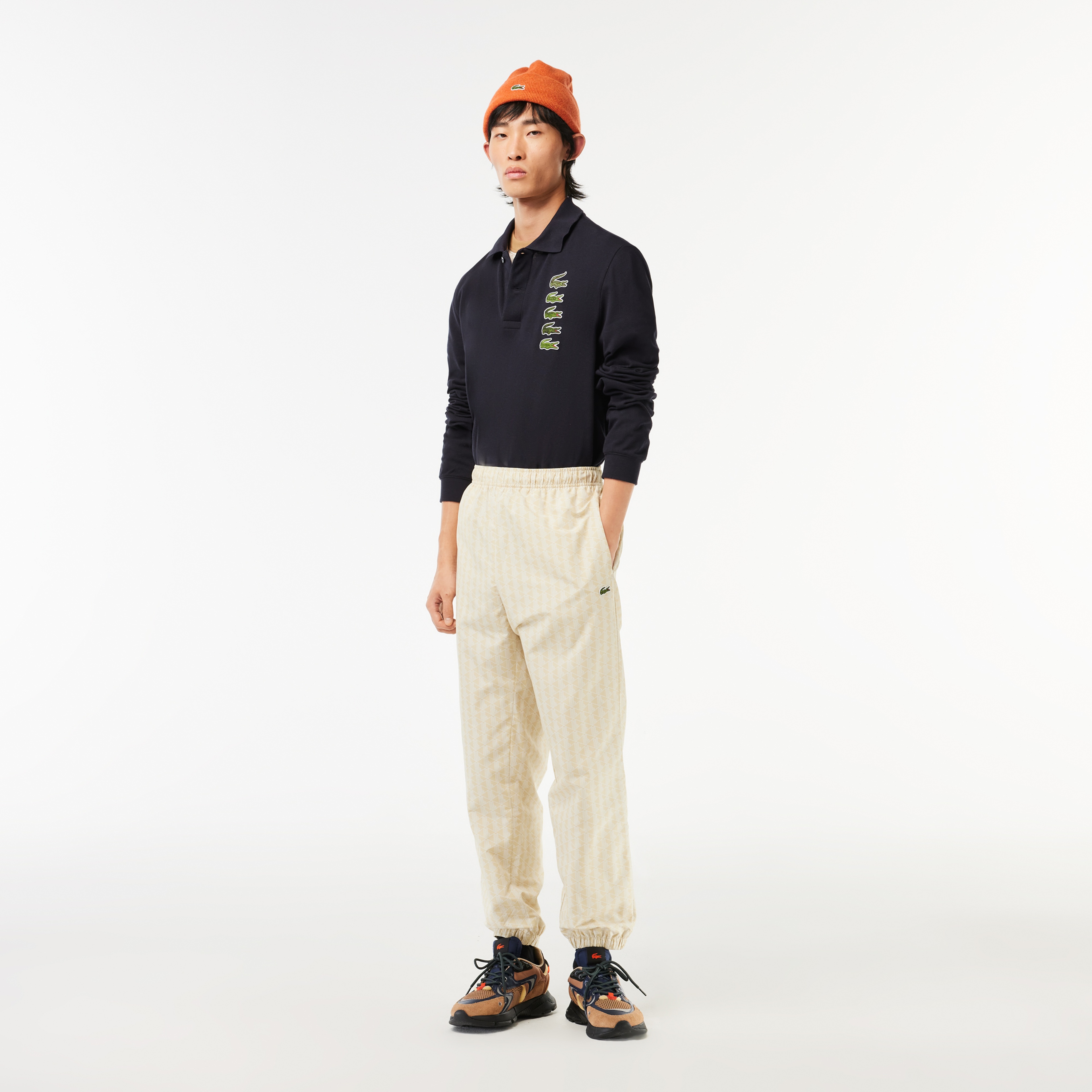 Erkek Classic Fit Uzun Kollu Lacivert Polo