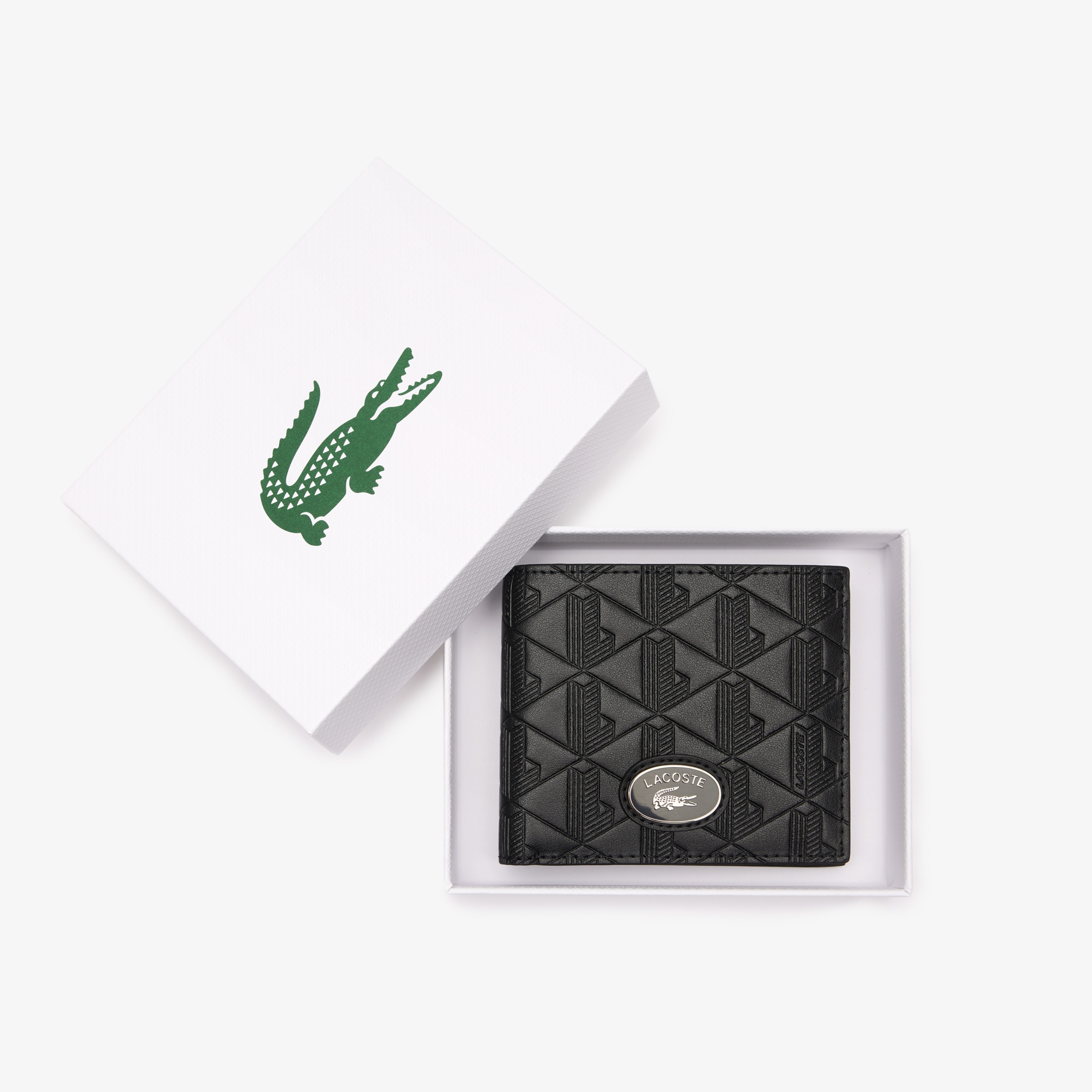 Erkek Monogram Deri Siyah Cüzdan