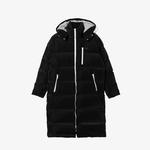 Kadın Kapüşonlu Kapitone Siyah Mont