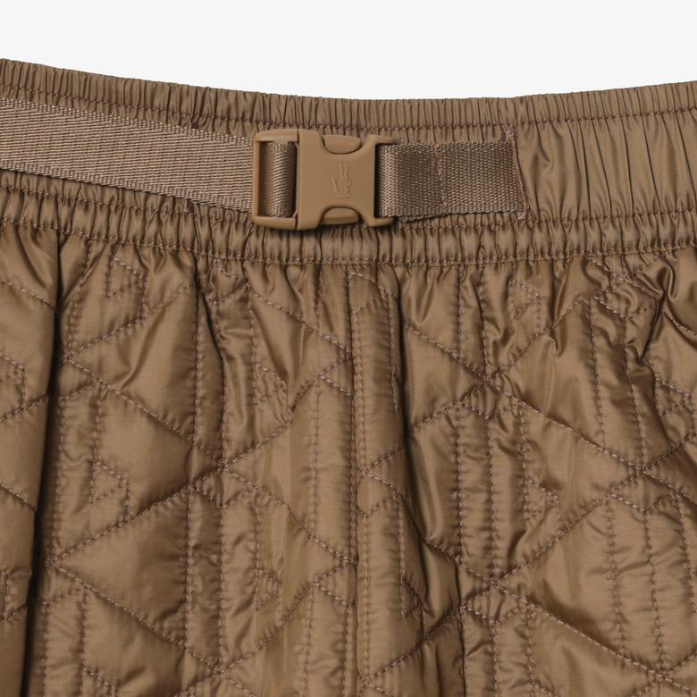 Kadın Straight Fit Monogram Kahverengi Eşofman Altı